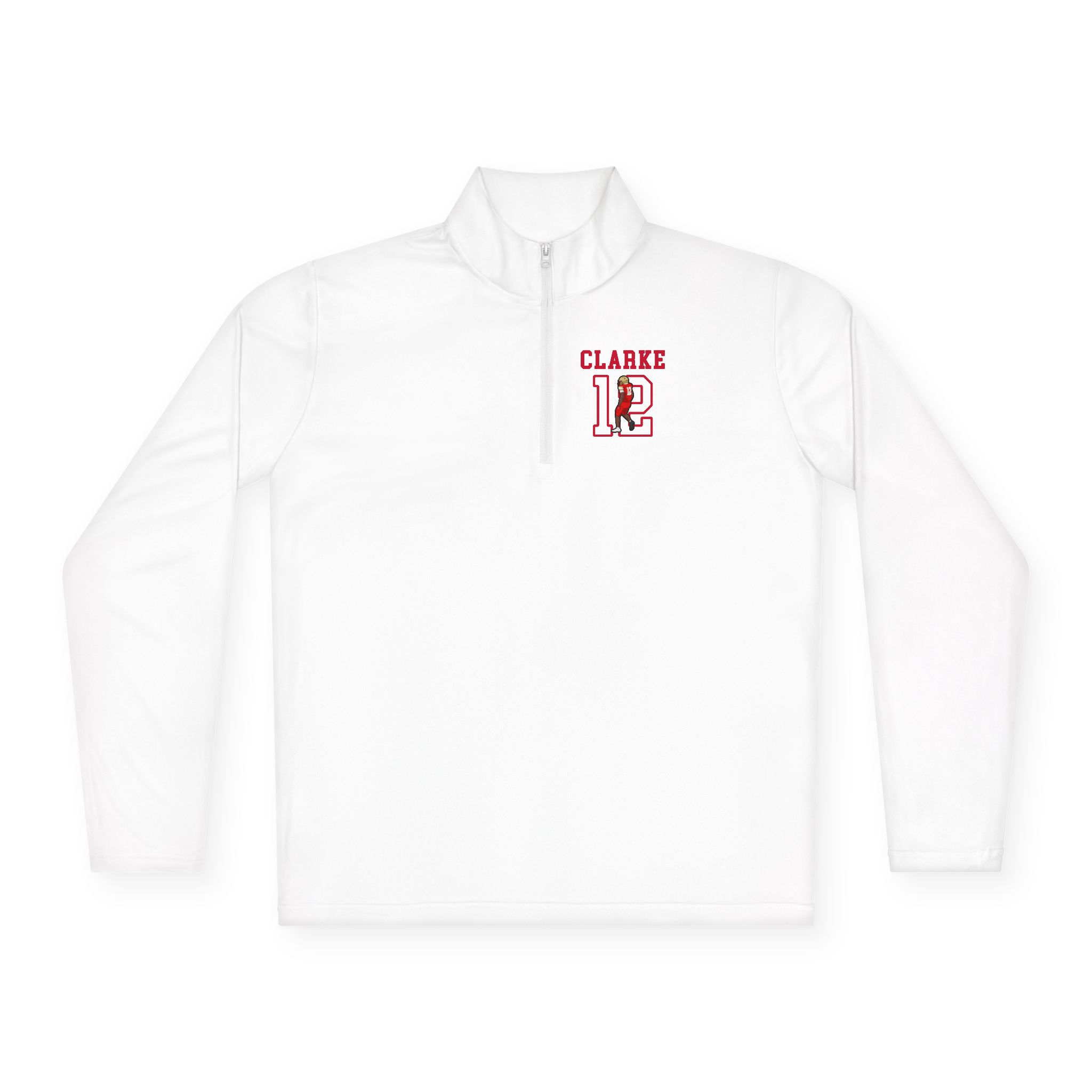 Q-Zip Pullover — character_shirsey in White