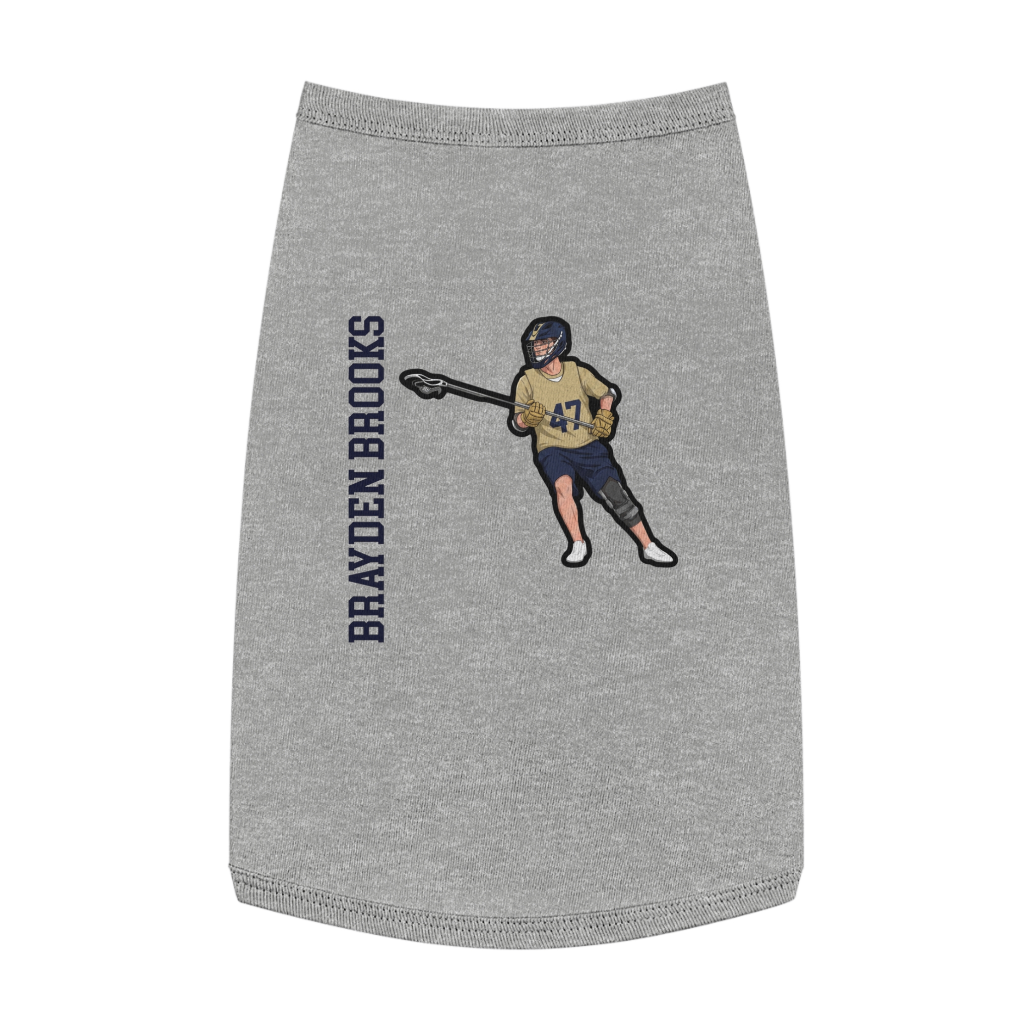 Pet Tank Top — character_name_vertical in White