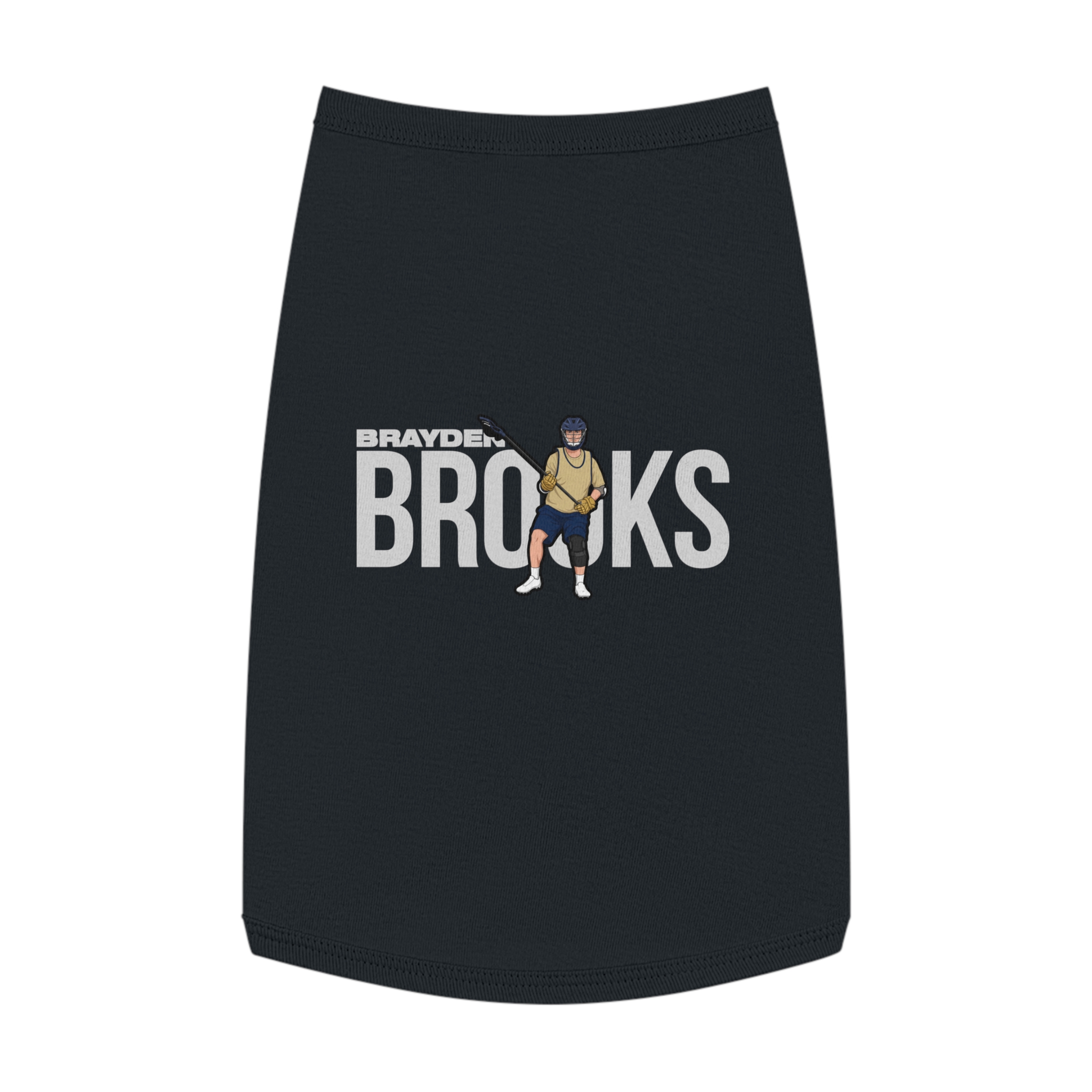 Pet Tank Top — character_player_name in Black