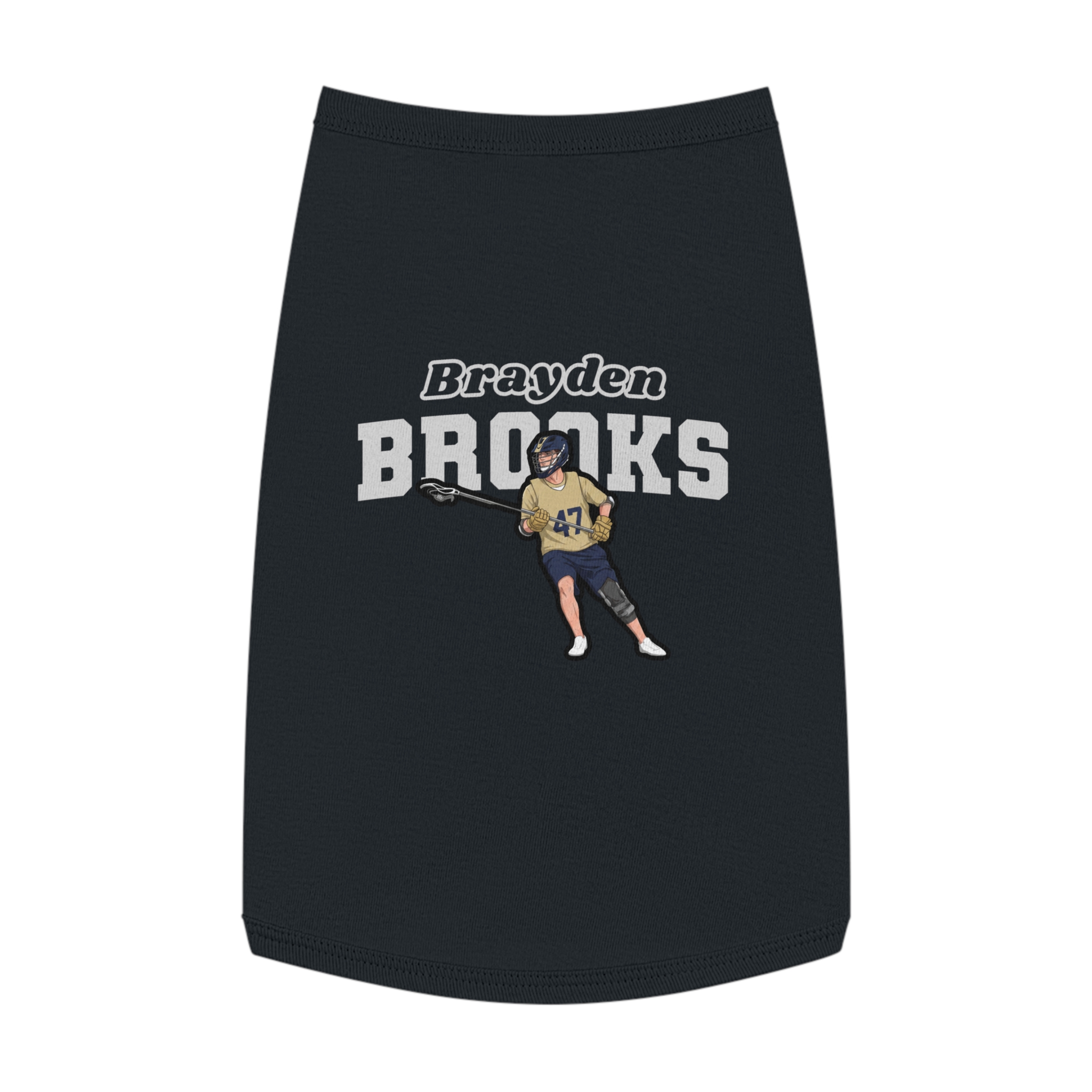 Pet Tank Top — character_name_arch in Black