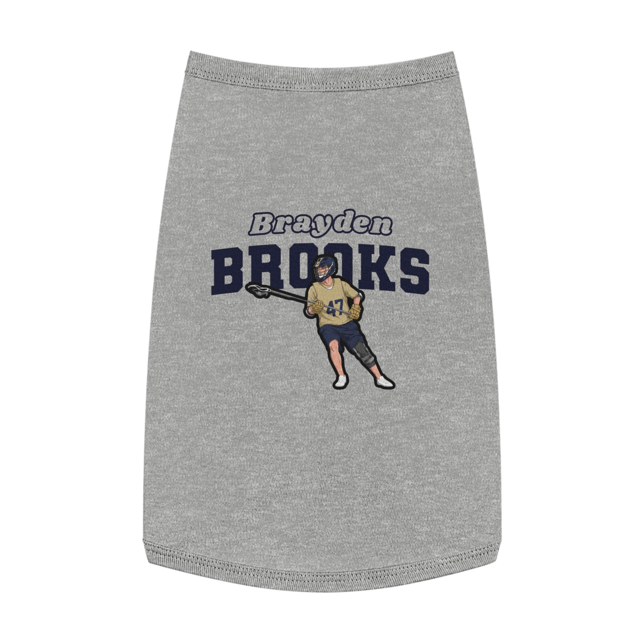 Pet Tank Top — character_name_arch in White