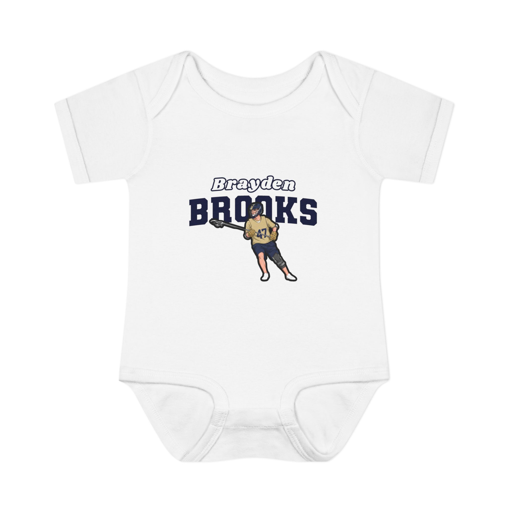 Baby Onesie — character_name_arch in White