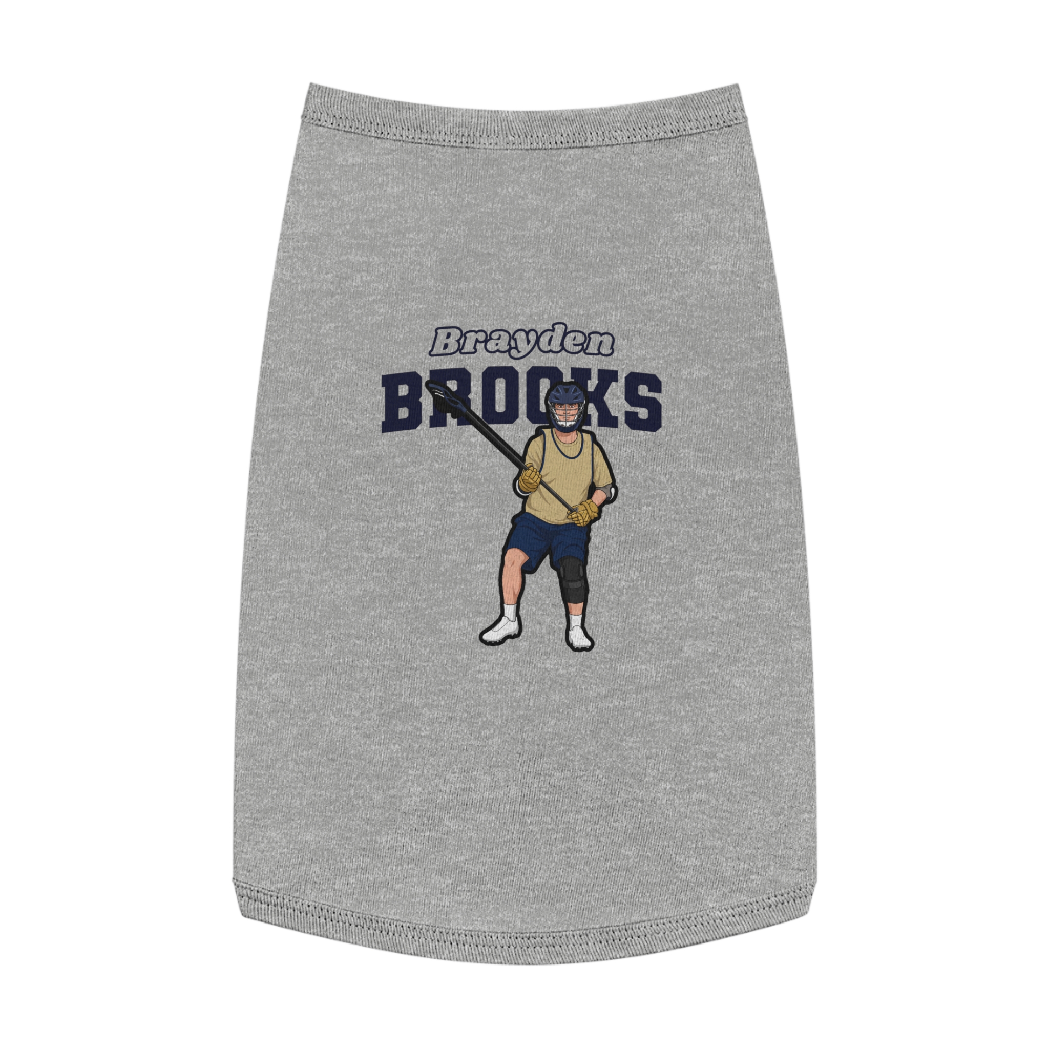Pet Tank Top — character_name_arch in White
