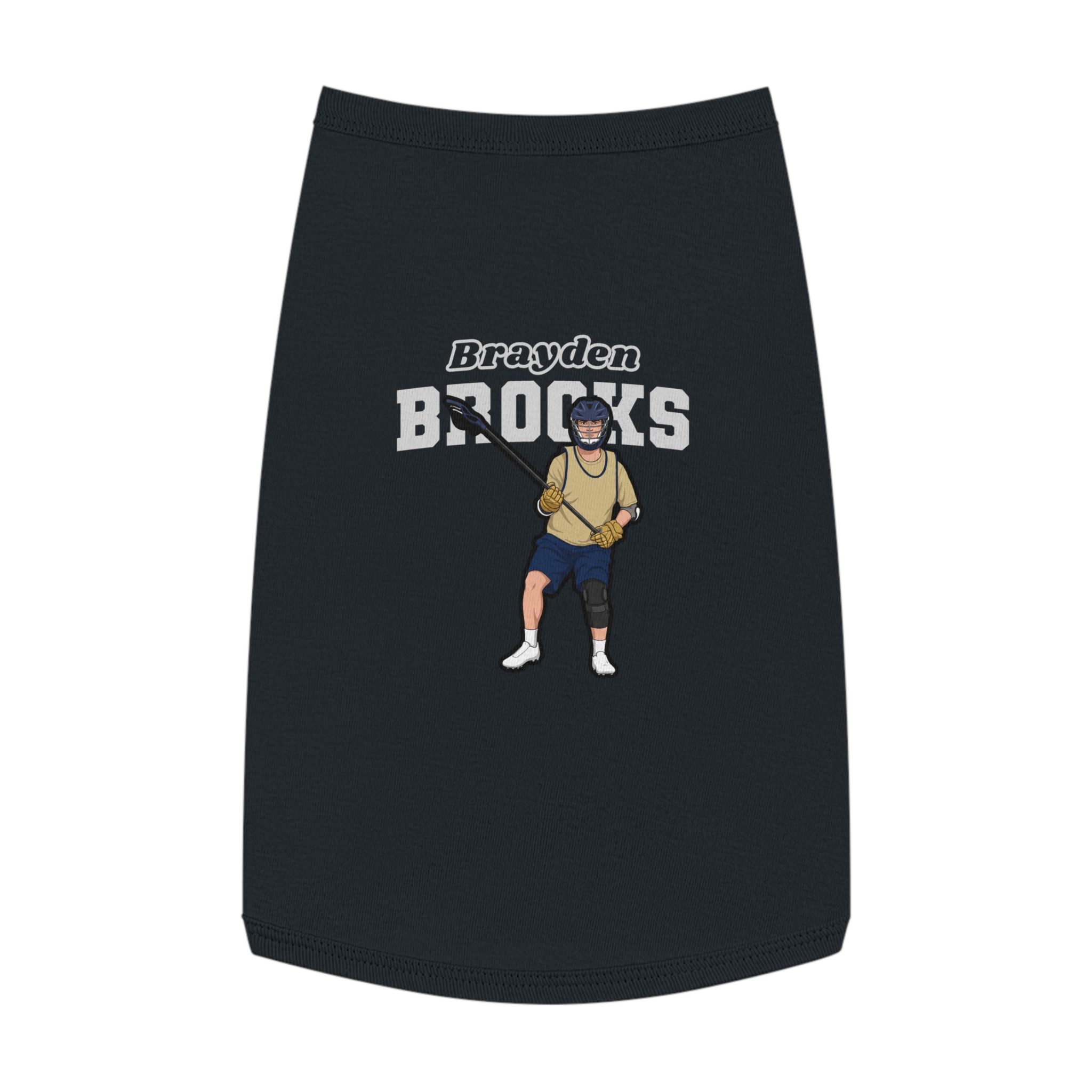 Pet Tank Top — character_name_arch in Black