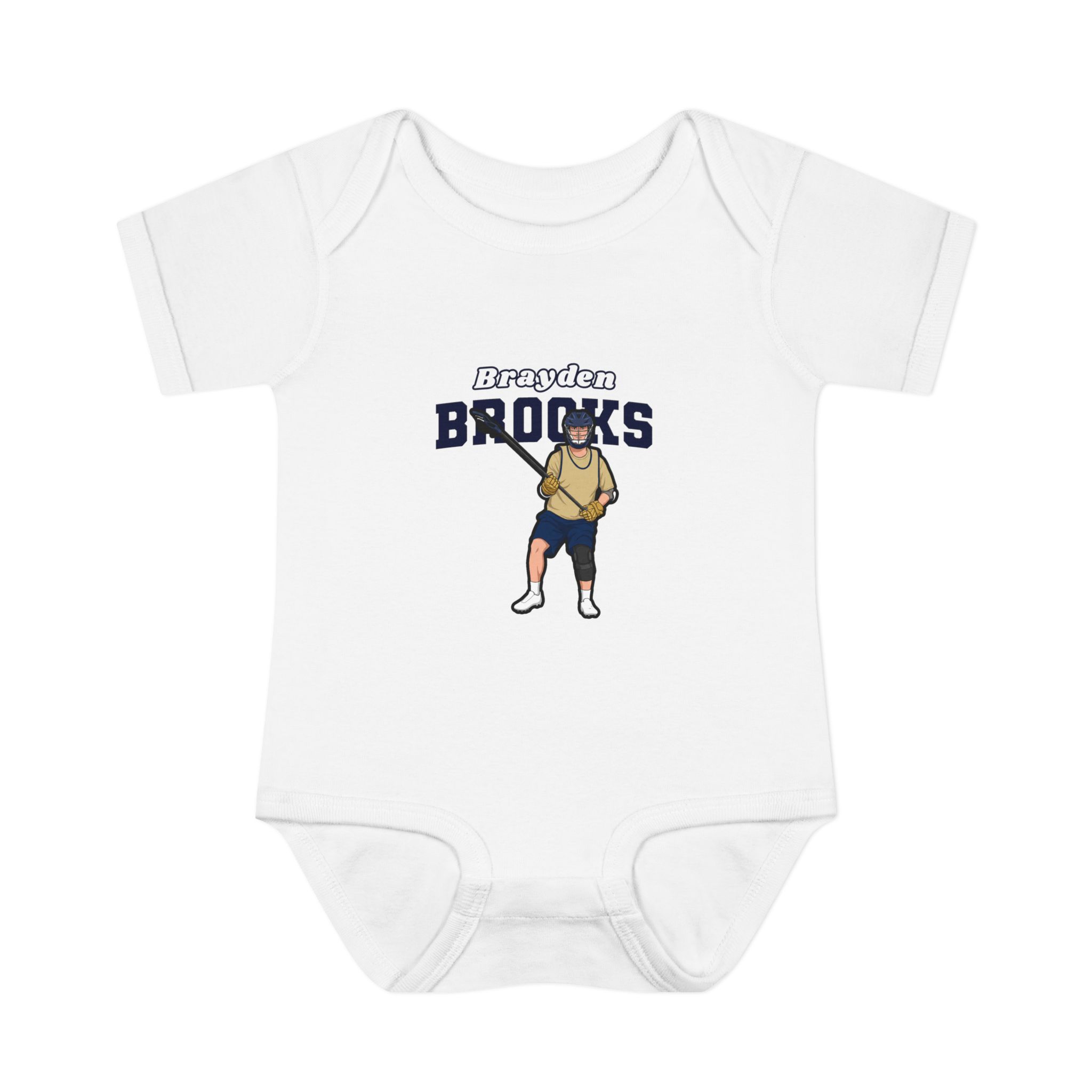 Baby Onesie — character_name_arch in White