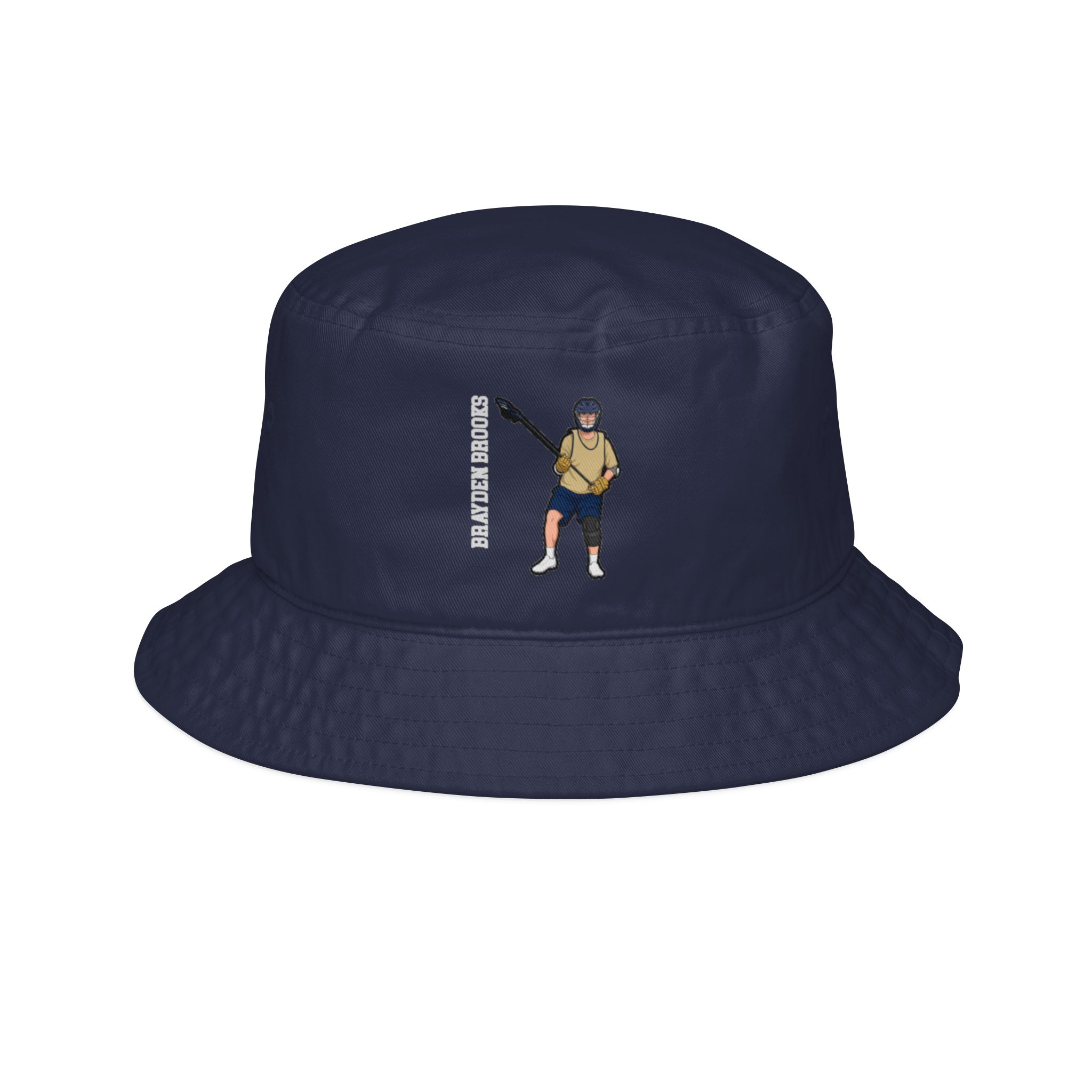 Bucket Hat — character_name_vertical in Navy