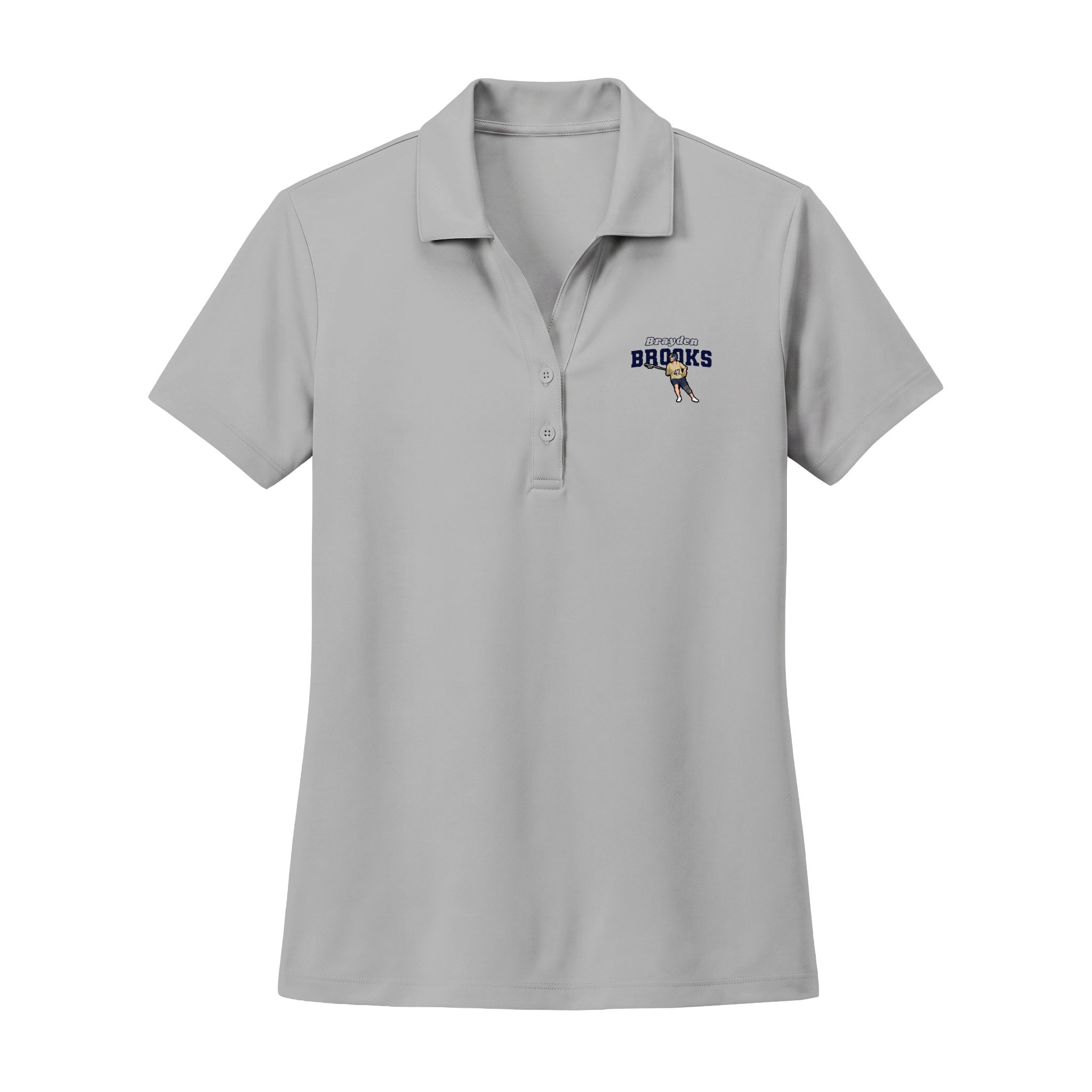 Women's Polo — character_name_arch in Silver
