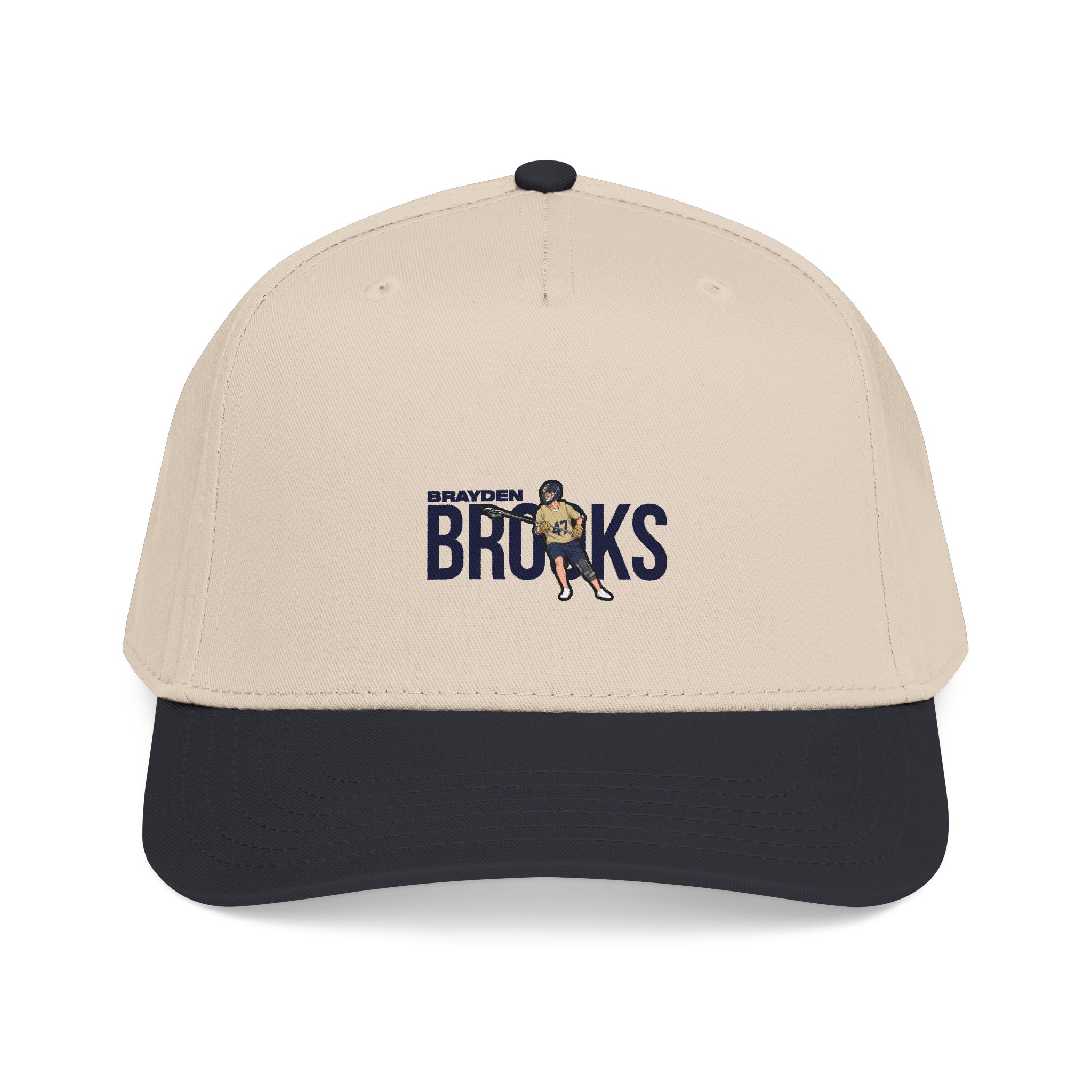 Baseball Cap — character_player_name in Black / Natural