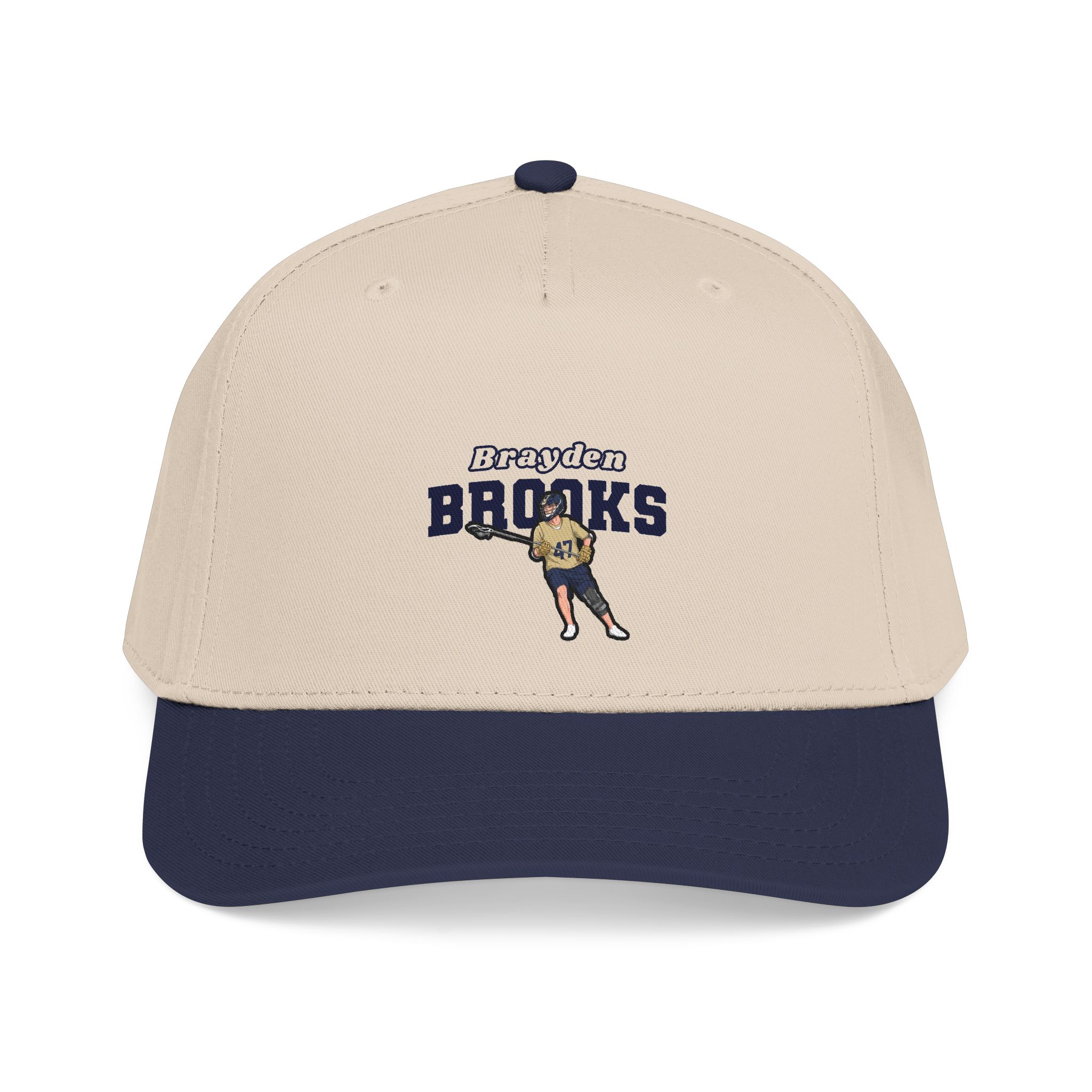 Baseball Cap — character_name_arch in Navy / Natural