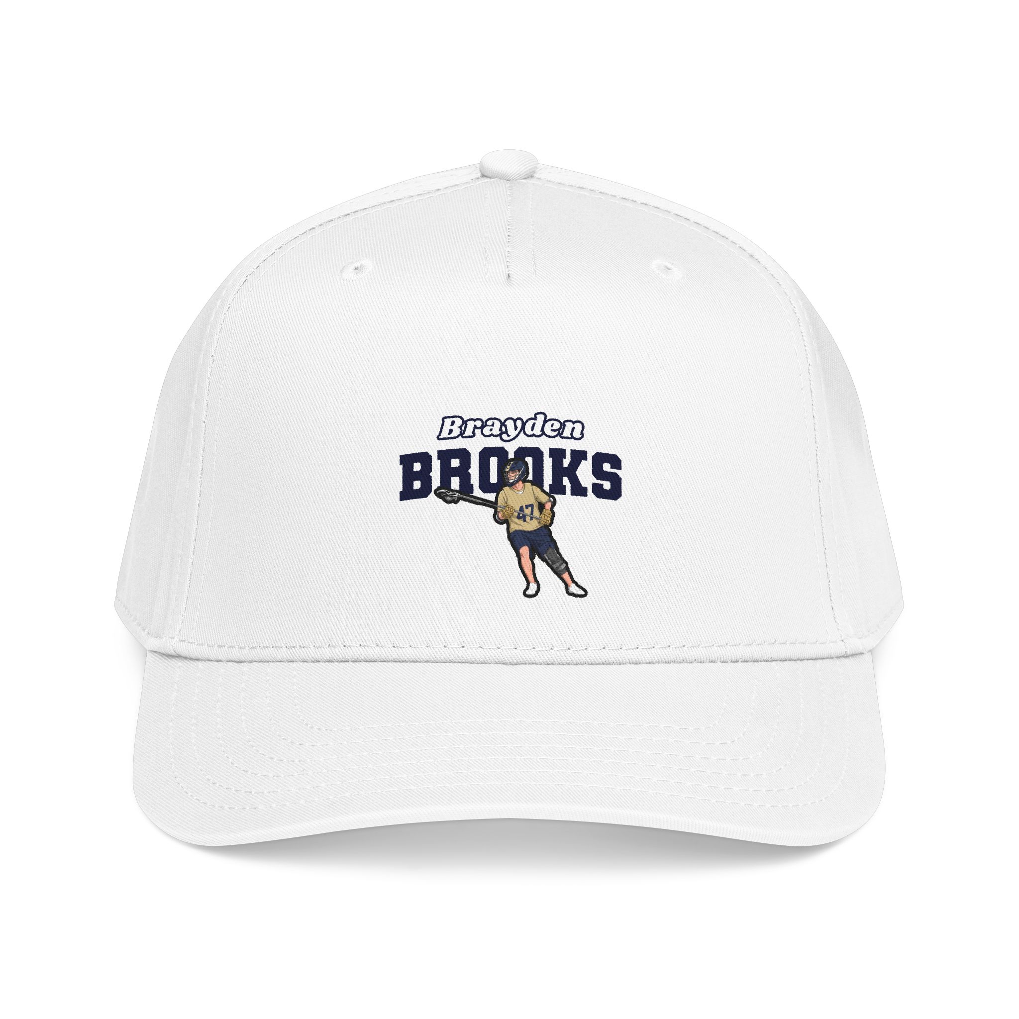 Baseball Cap — character_name_arch in White
