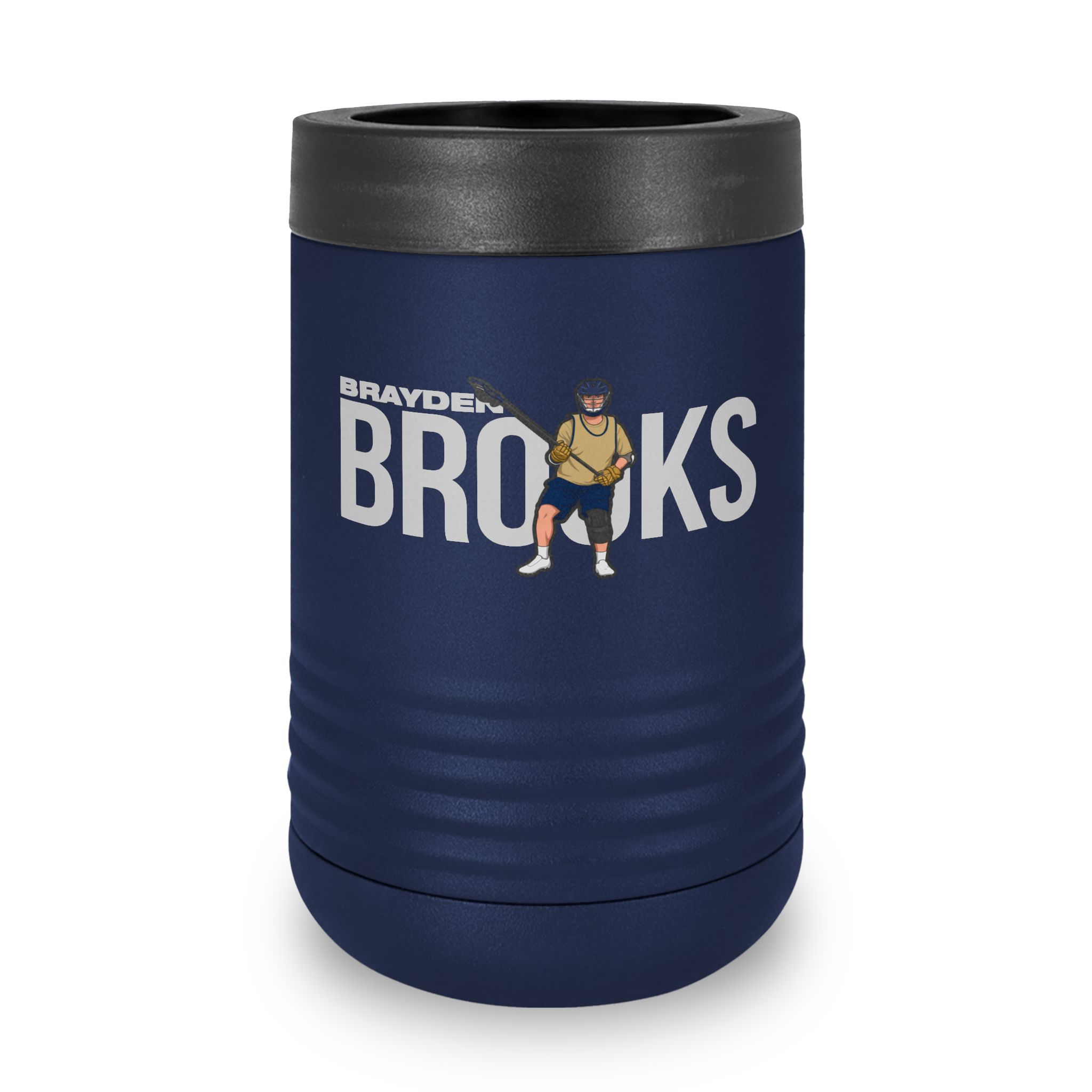 Stainless Can Cooler — character_player_name in Navy
