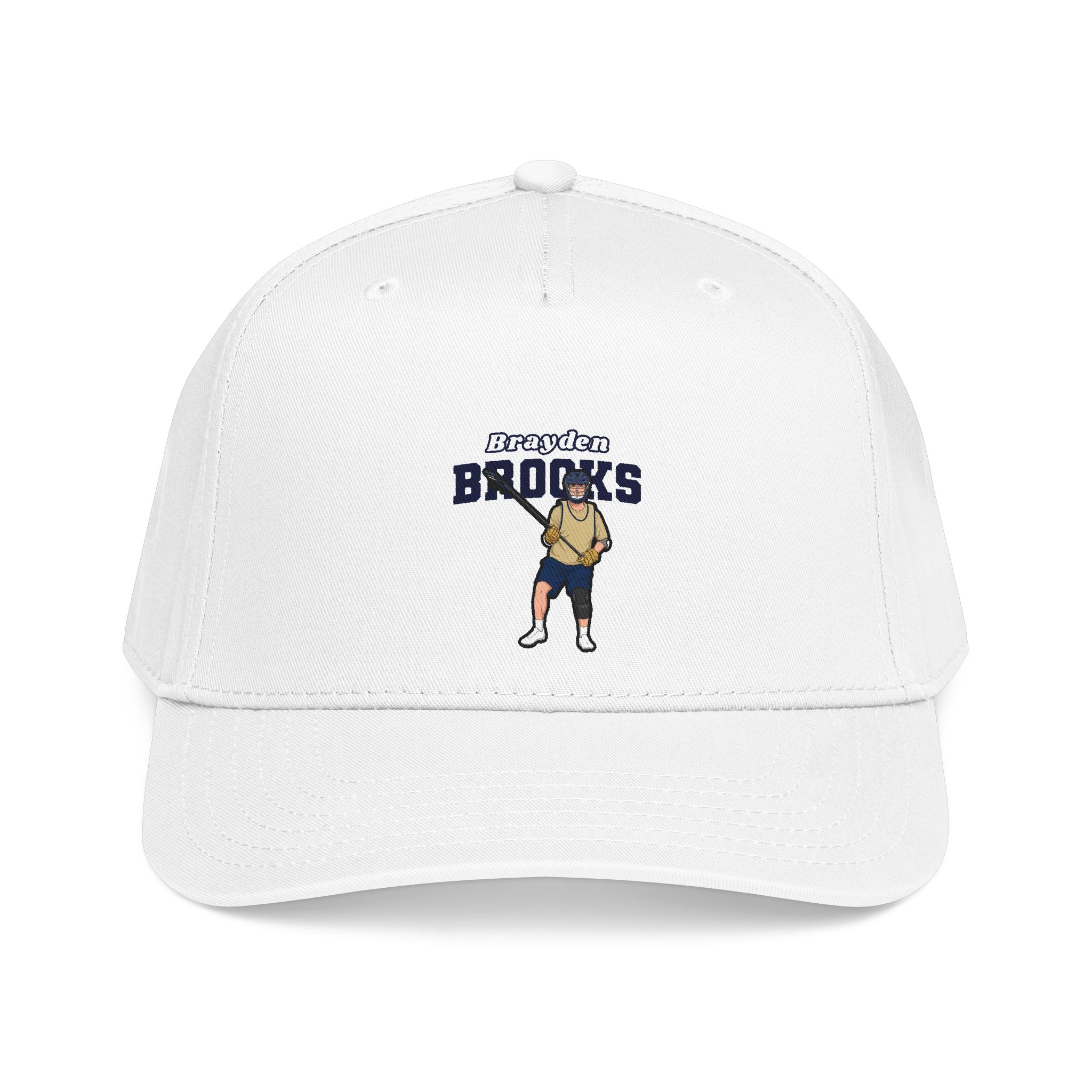 Baseball Cap — character_name_arch in White