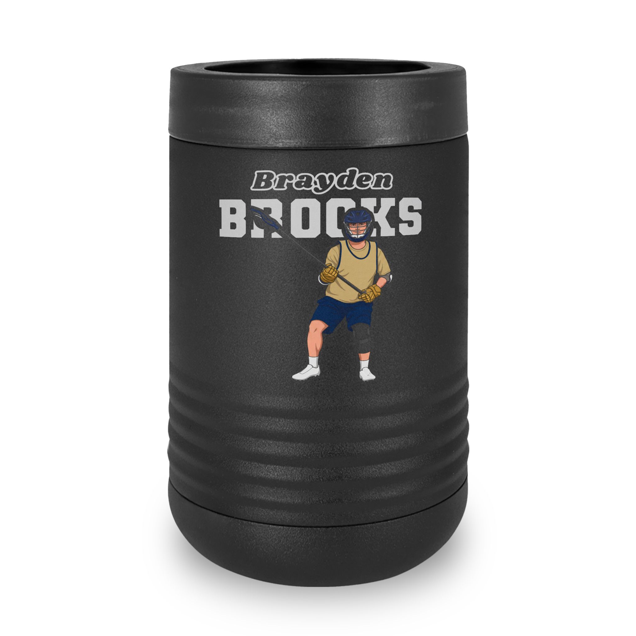 Stainless Can Cooler — character_name_arch in Black