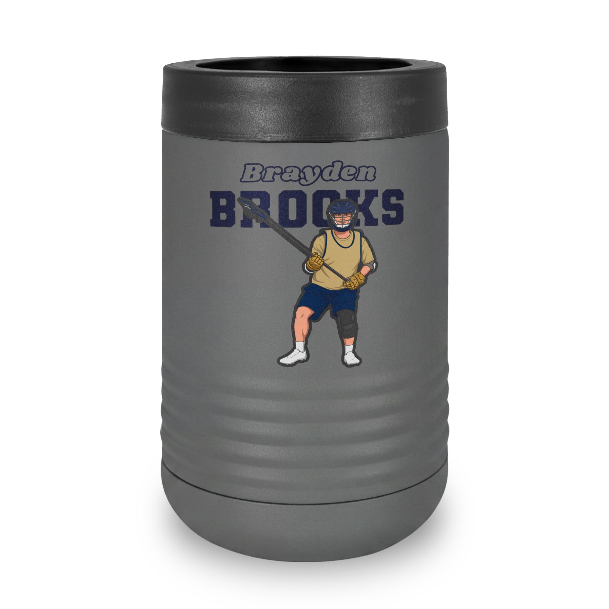 Stainless Can Cooler — character_name_arch in Grey
