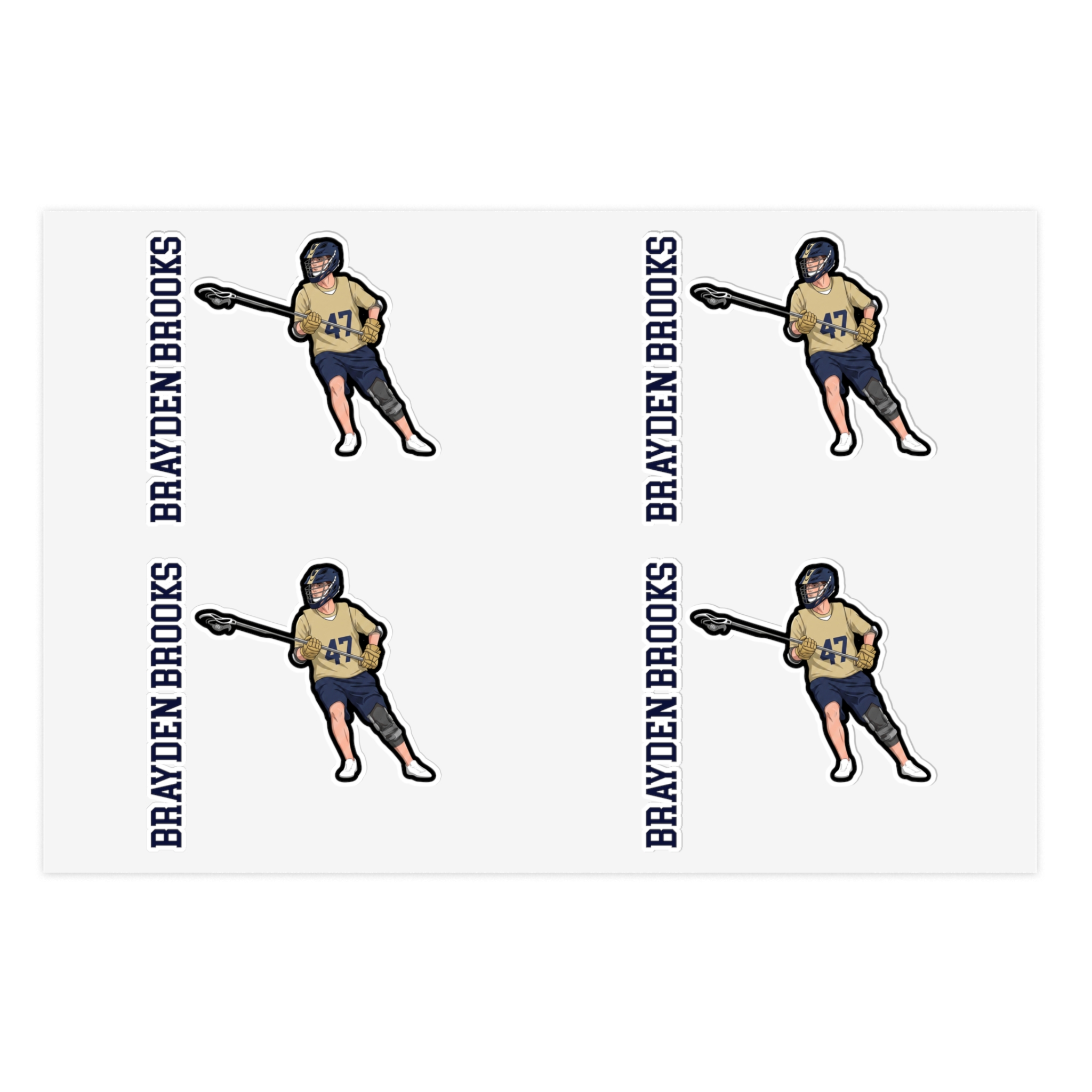 Sticker Sheet — character_name_vertical in Classic