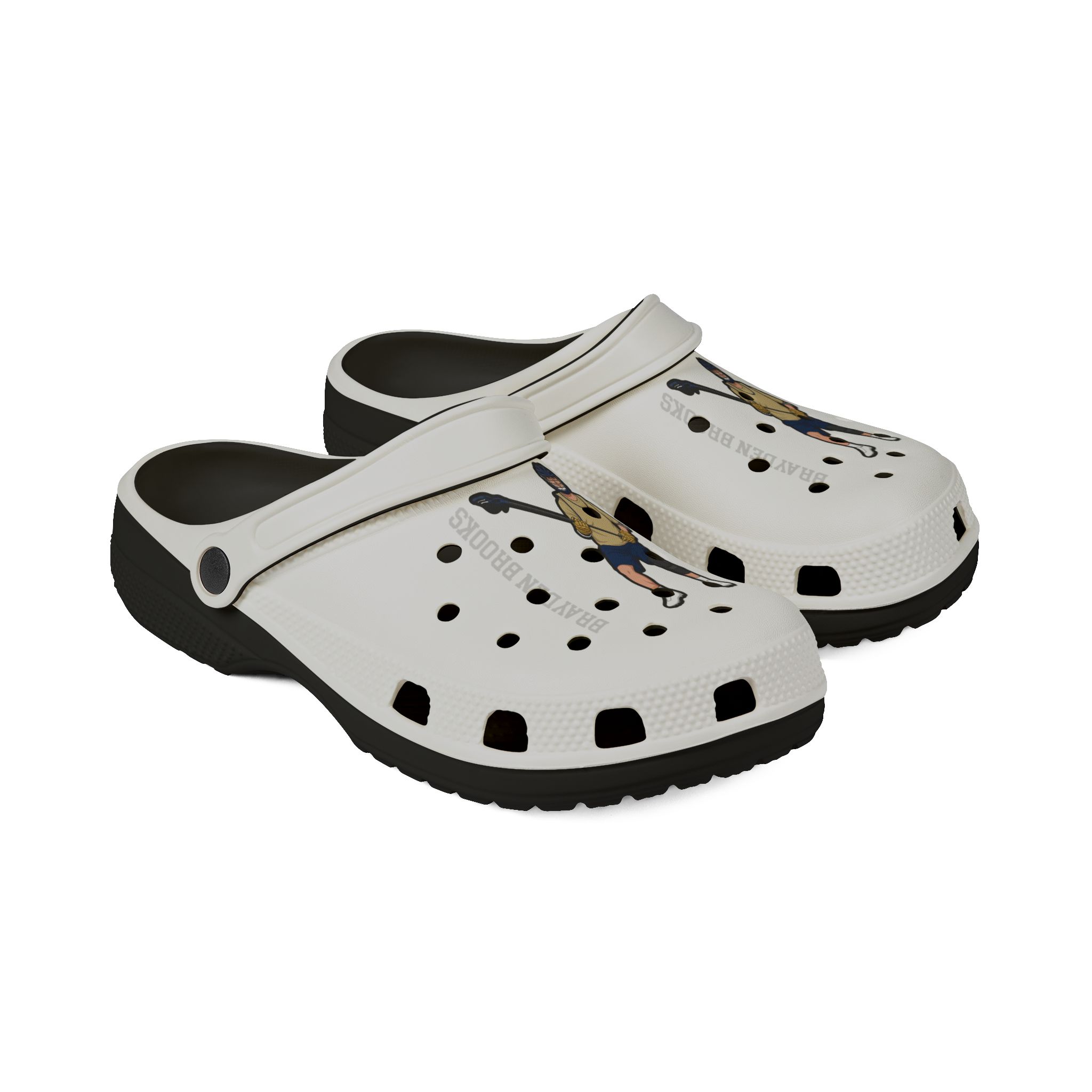 Rubber Clogs — character_name_vertical in Black