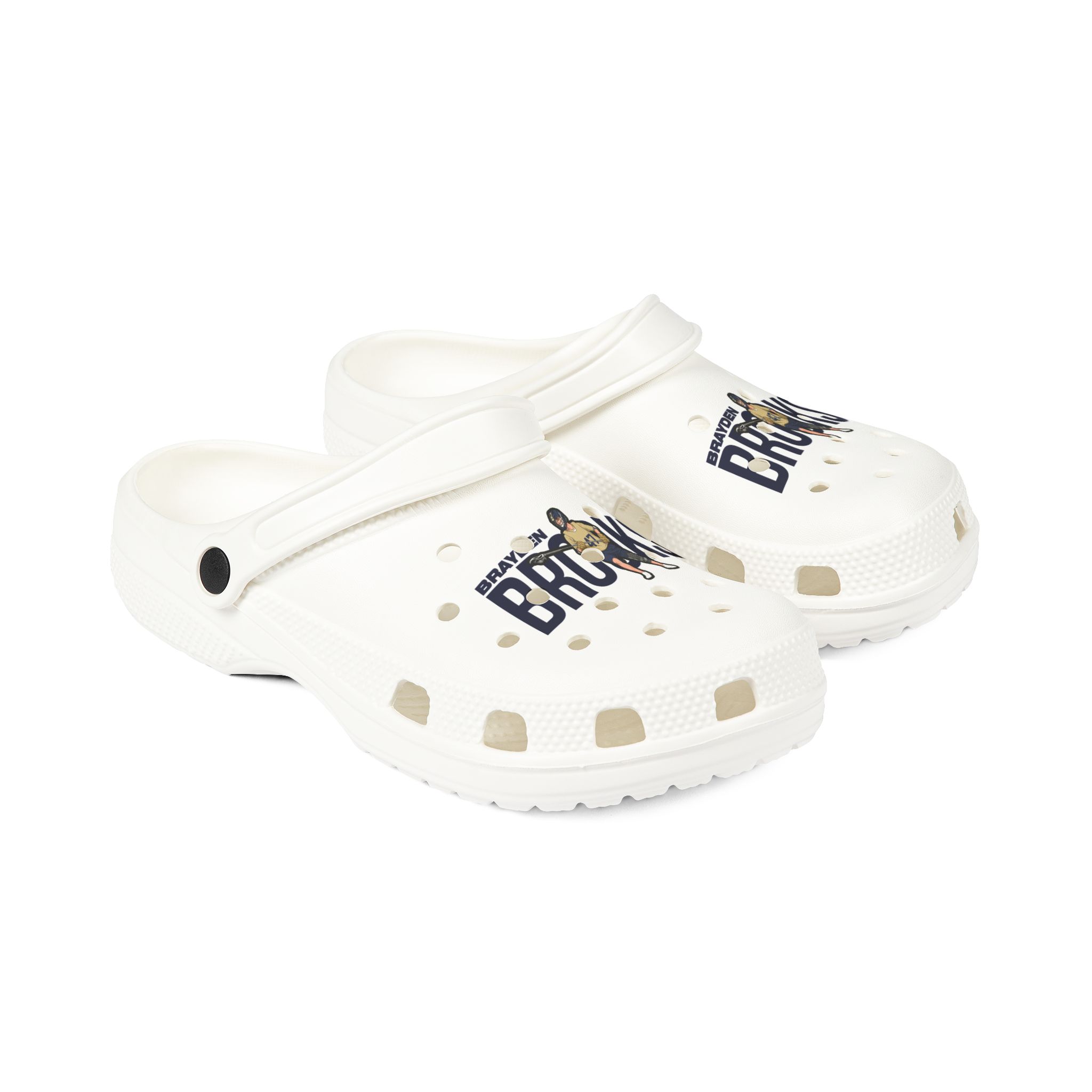Rubber Clogs — character_player_name in White
