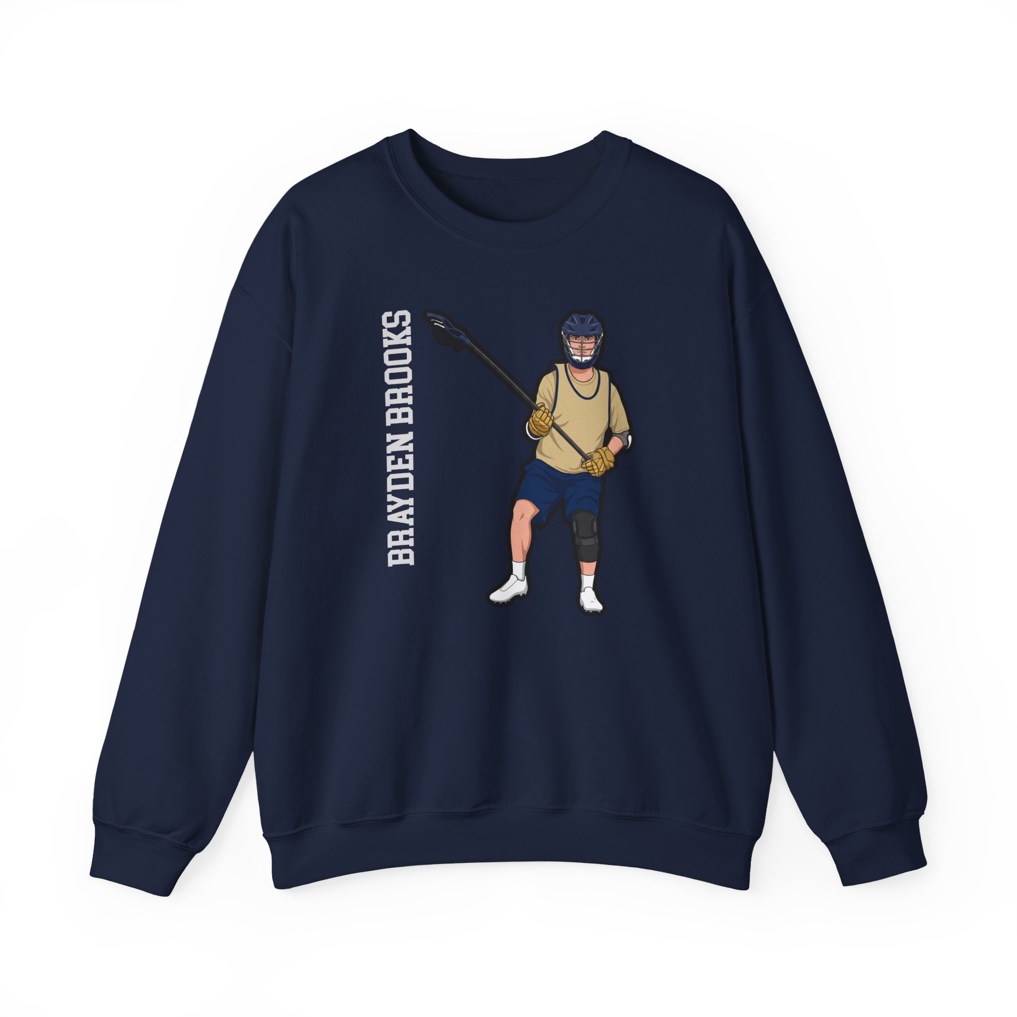 Crewneck Sweatshirt — character_name_vertical in Navy