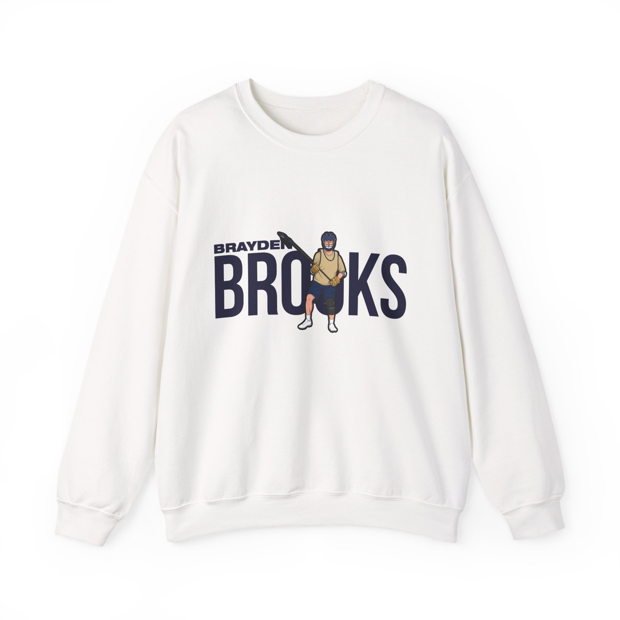 Crewneck Sweatshirt — character_player_name in White