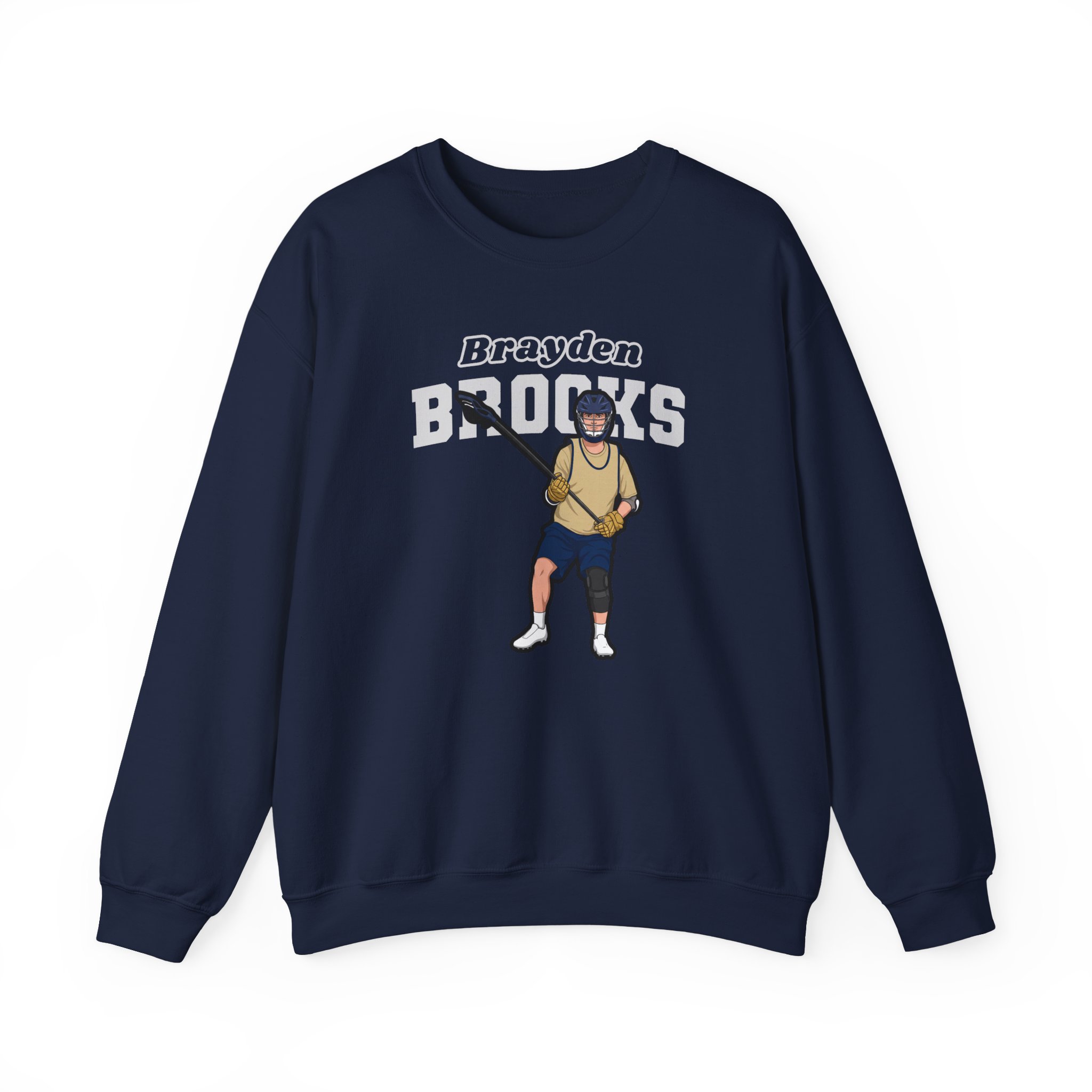 Crewneck Sweatshirt — character_name_arch in Navy
