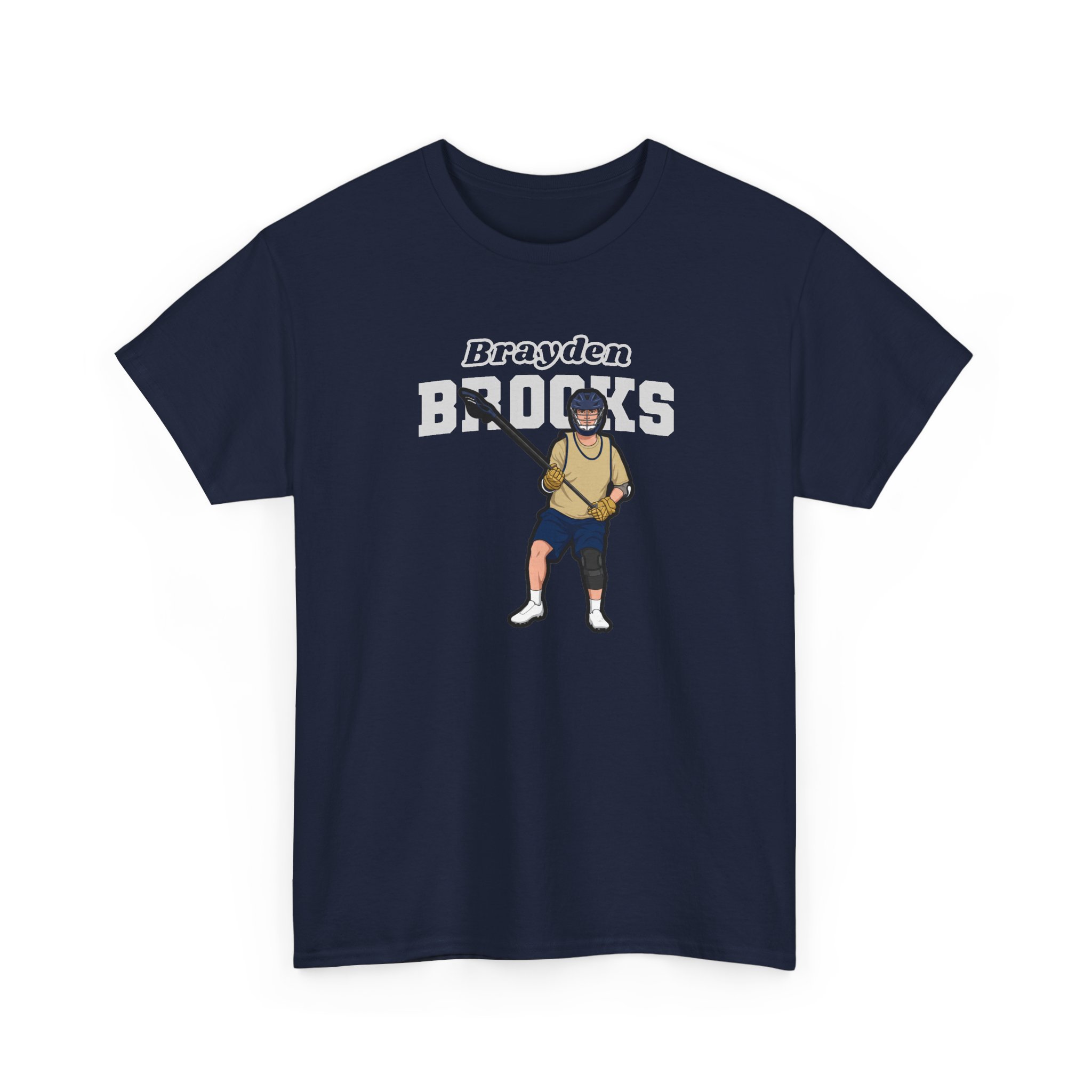 Tee — character_name_arch in Navy