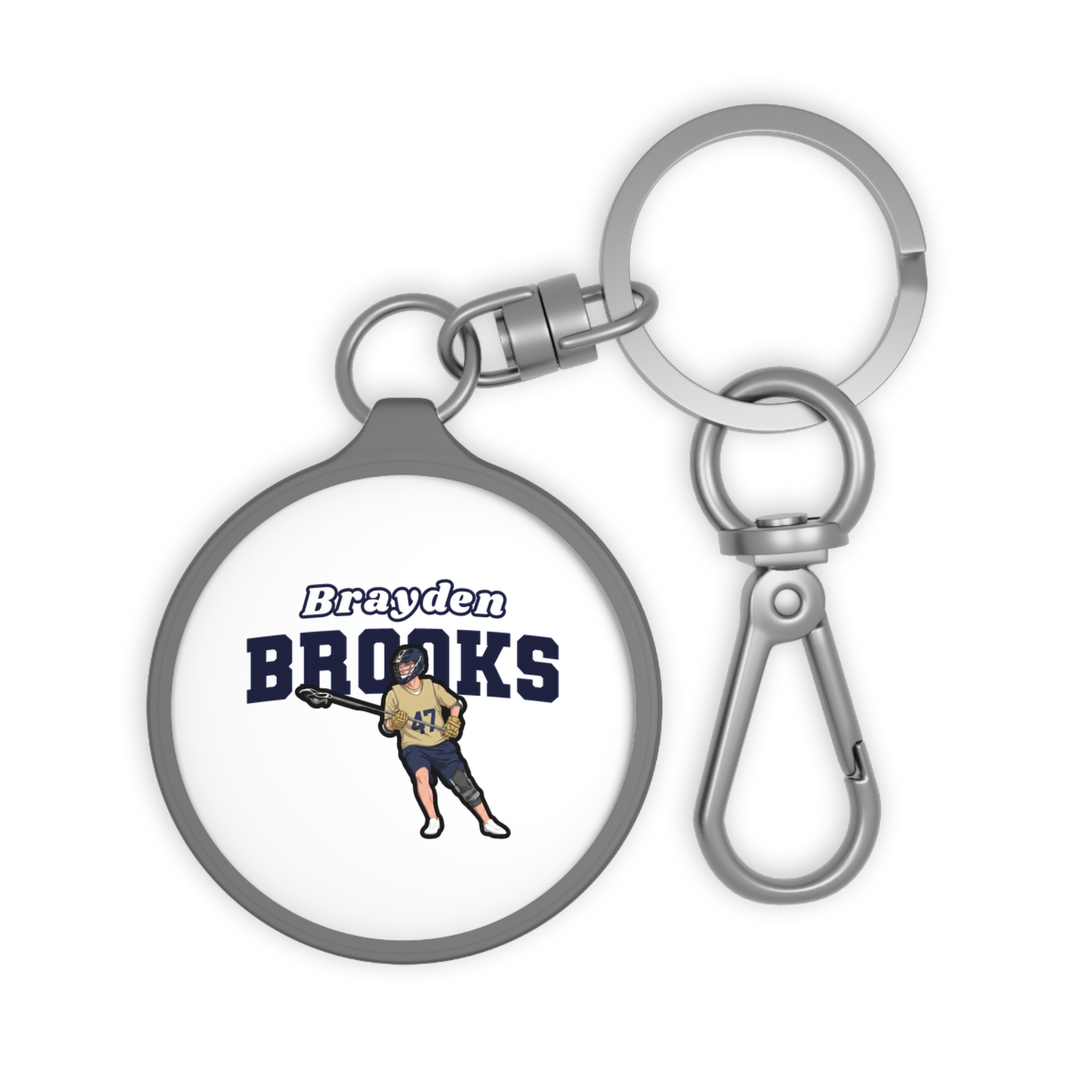 Keychain — character_name_arch in Grey