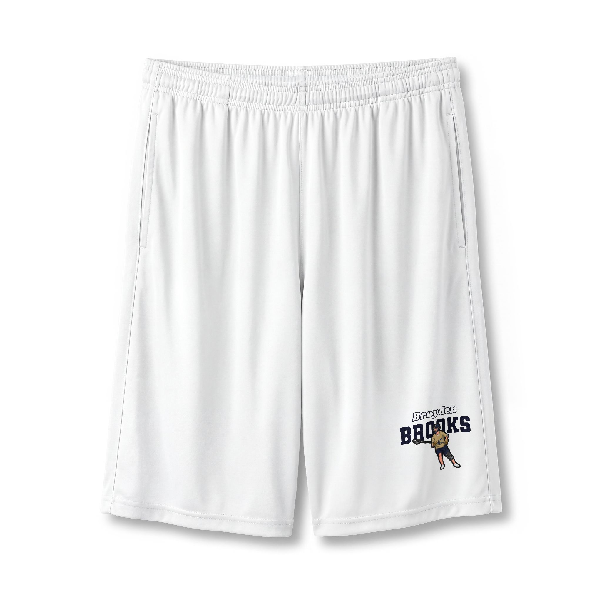Shorts — character_name_arch in White