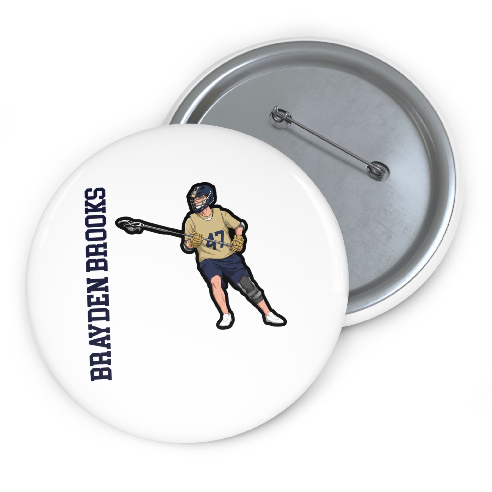 Game Day Pin — character_name_vertical in Classic