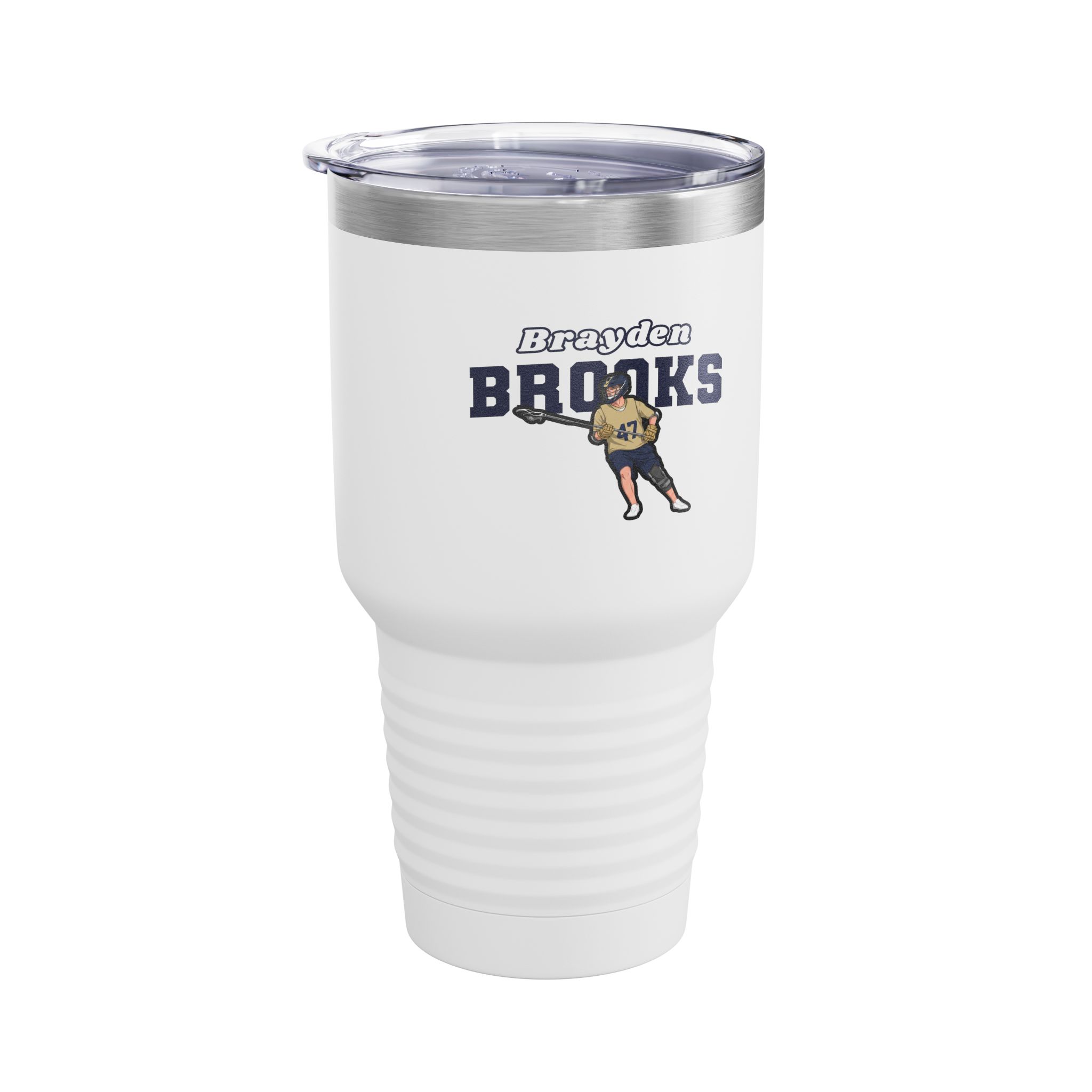 30oz Tumbler — character_name_arch in White