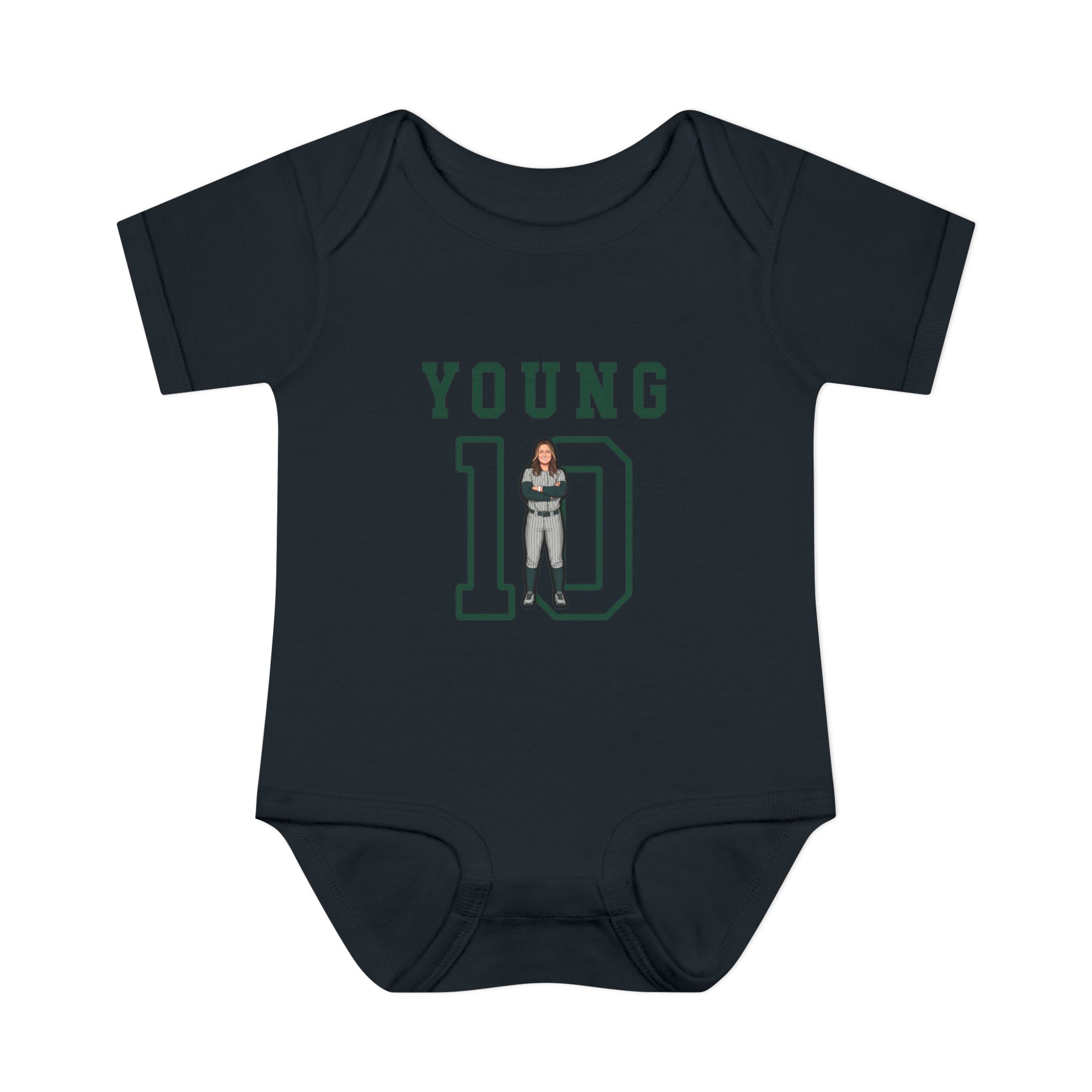 Baby Onesie — character_shirsey in Black