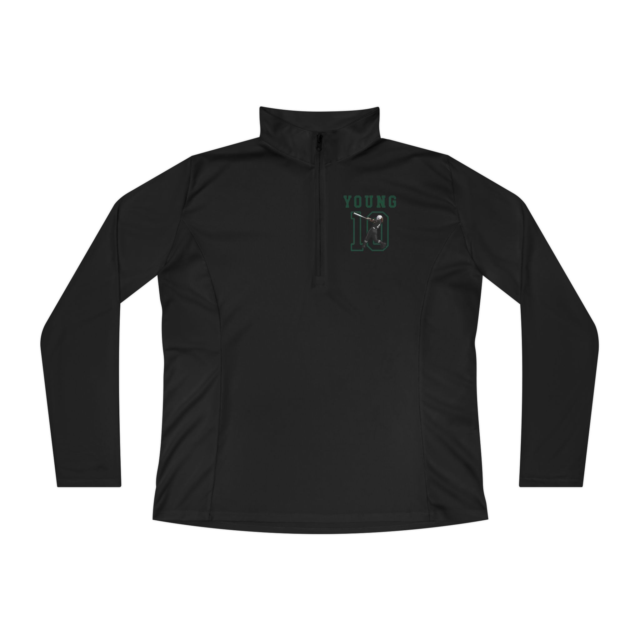 Women's Q-Zip Pullover — character_shirsey in Black