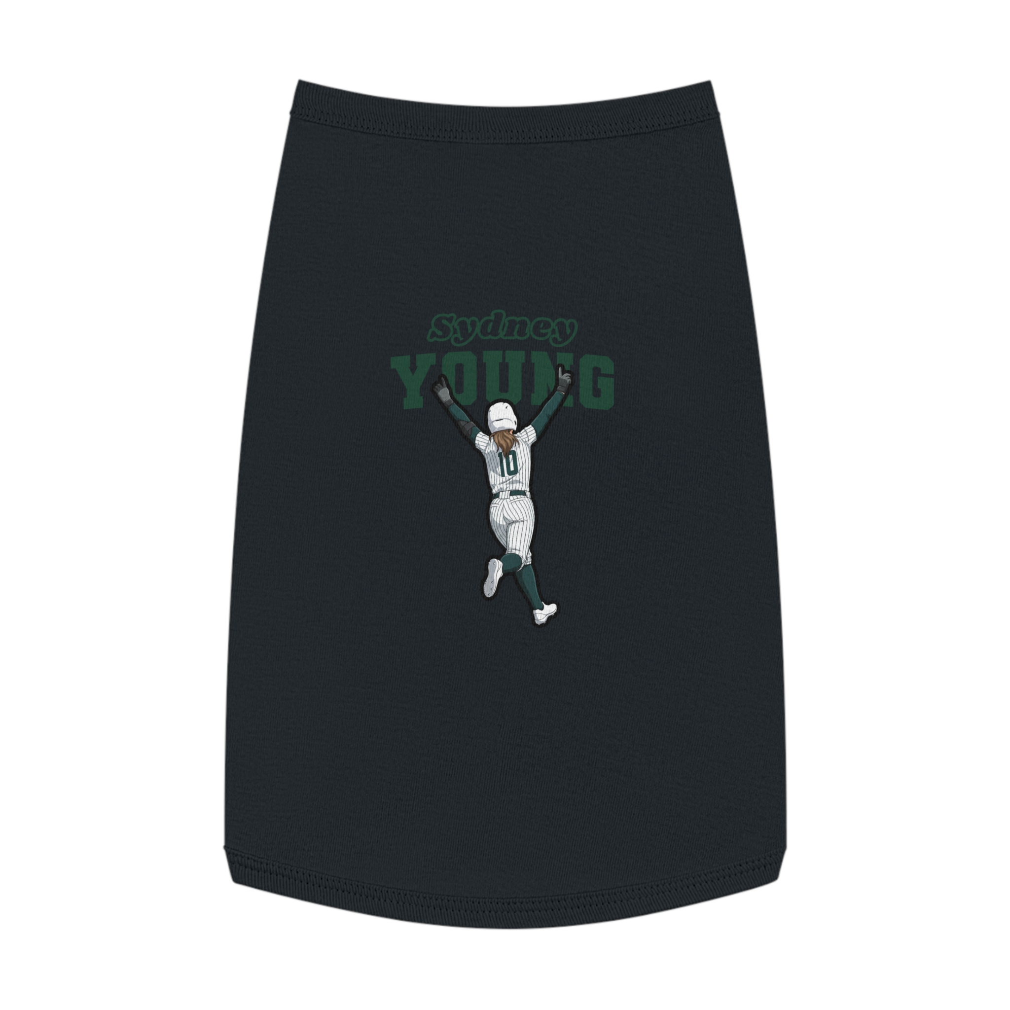 Pet Tank Top — character_name_arch in Black
