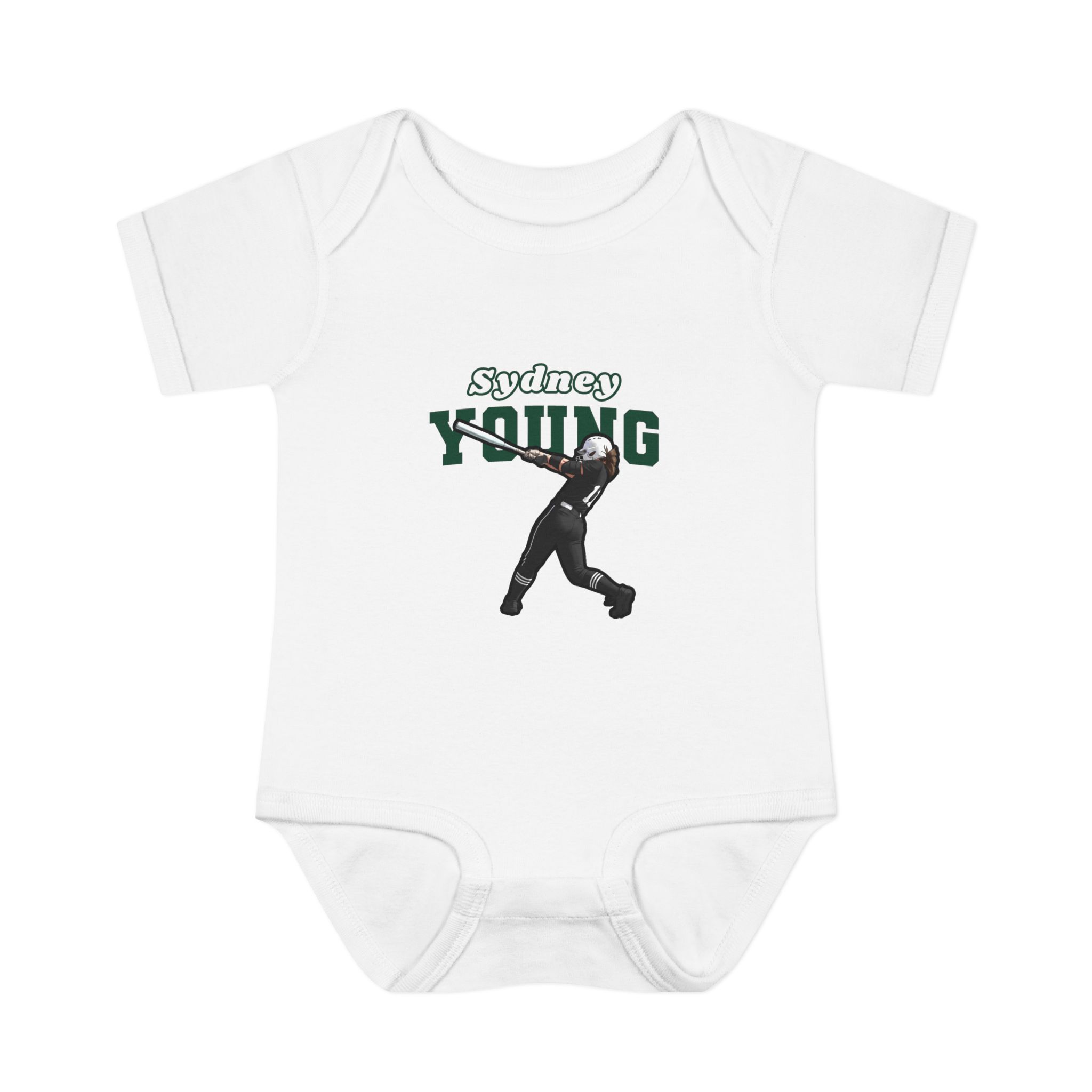 Baby Onesie — character_name_arch in White