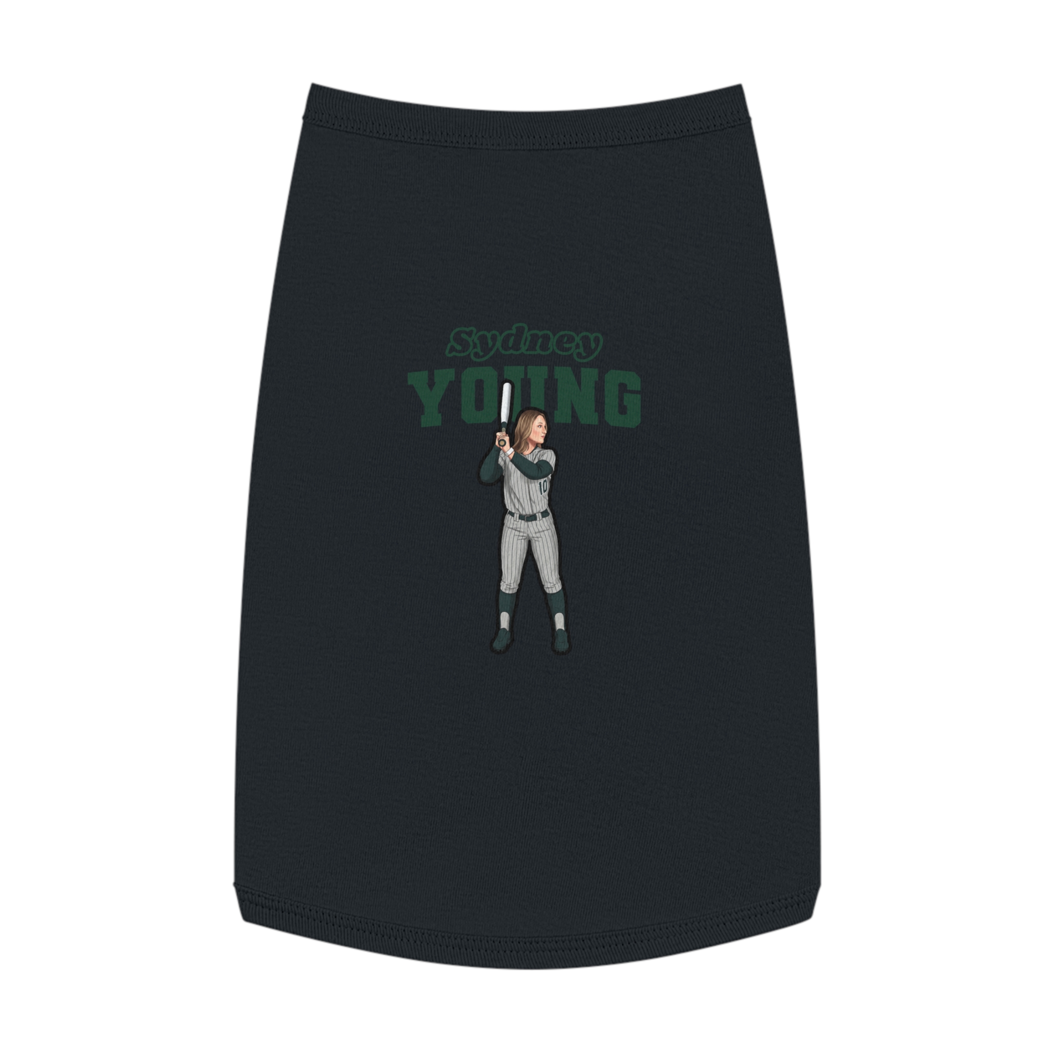 Pet Tank Top — character_name_arch in White