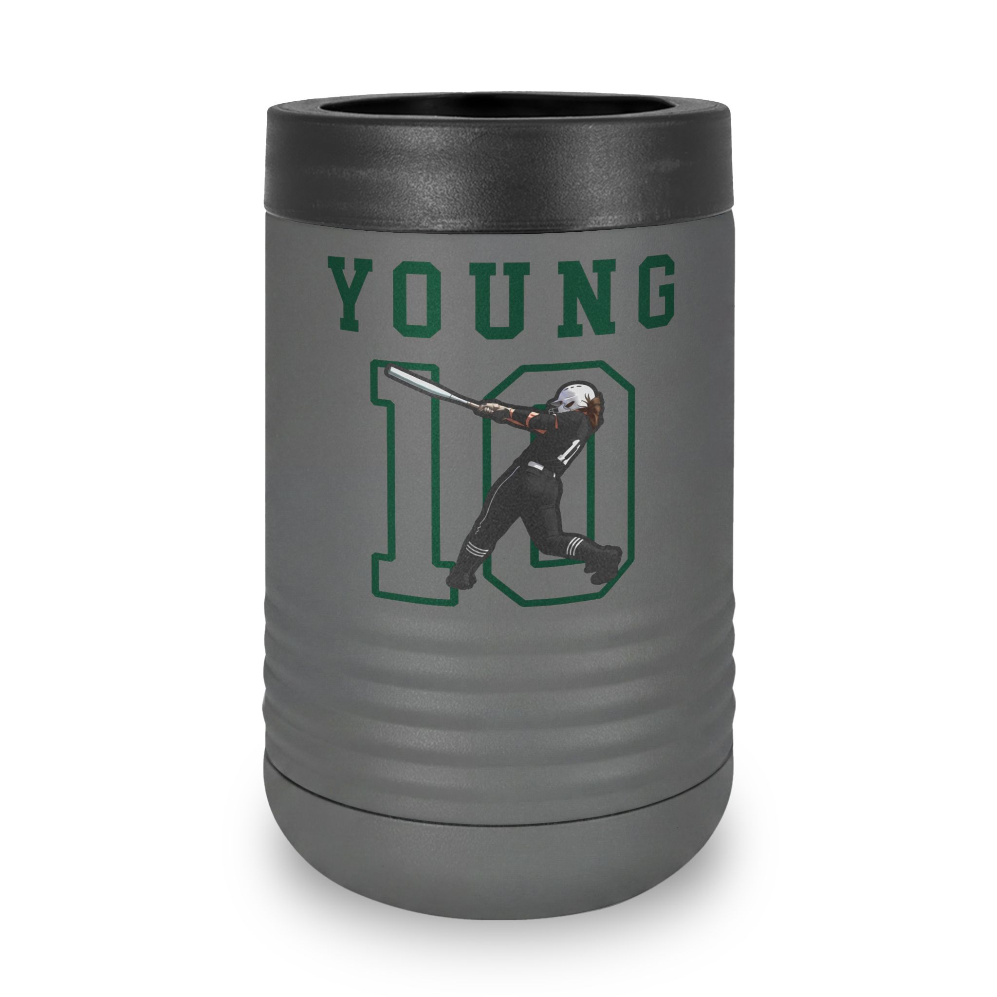 Stainless Can Cooler — character_shirsey in Grey