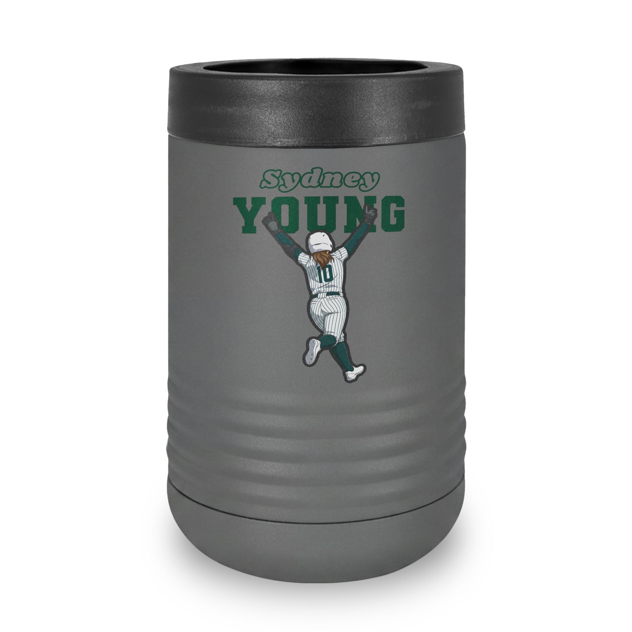 Stainless Can Cooler — character_name_arch in Grey