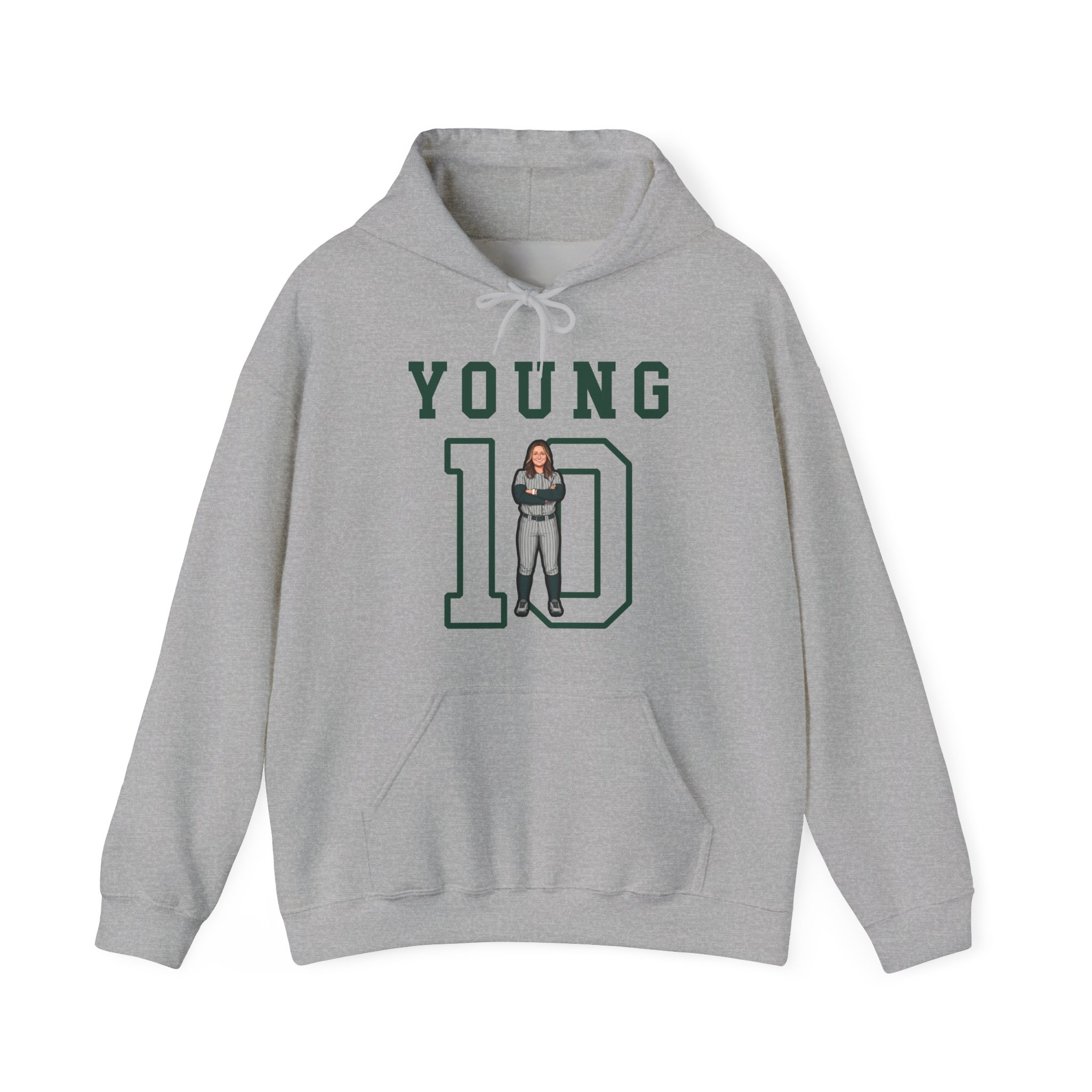 Hoodie — character_shirsey in Grey