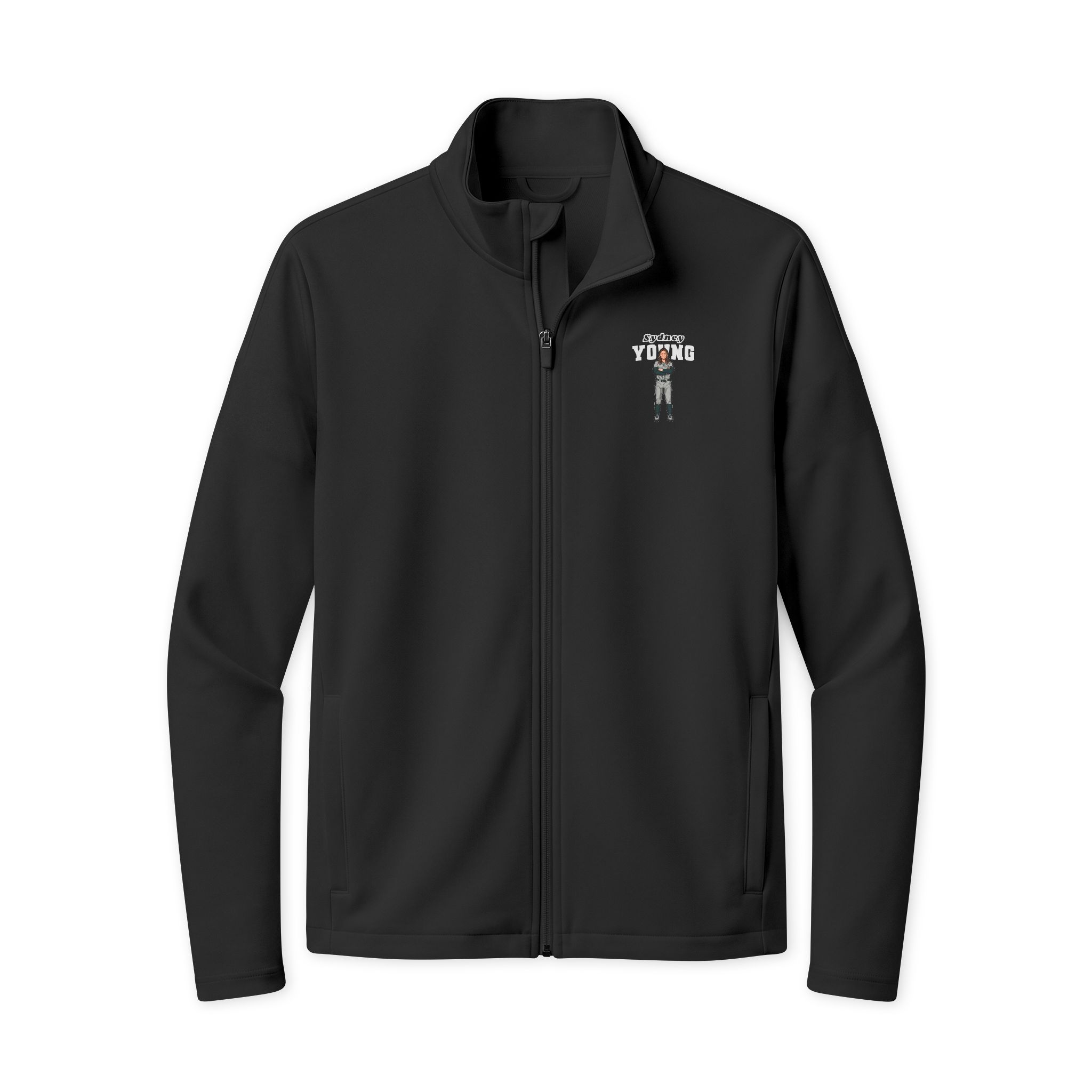 Travel Full-Zip Jacket — character_name_arch in Black/ Black