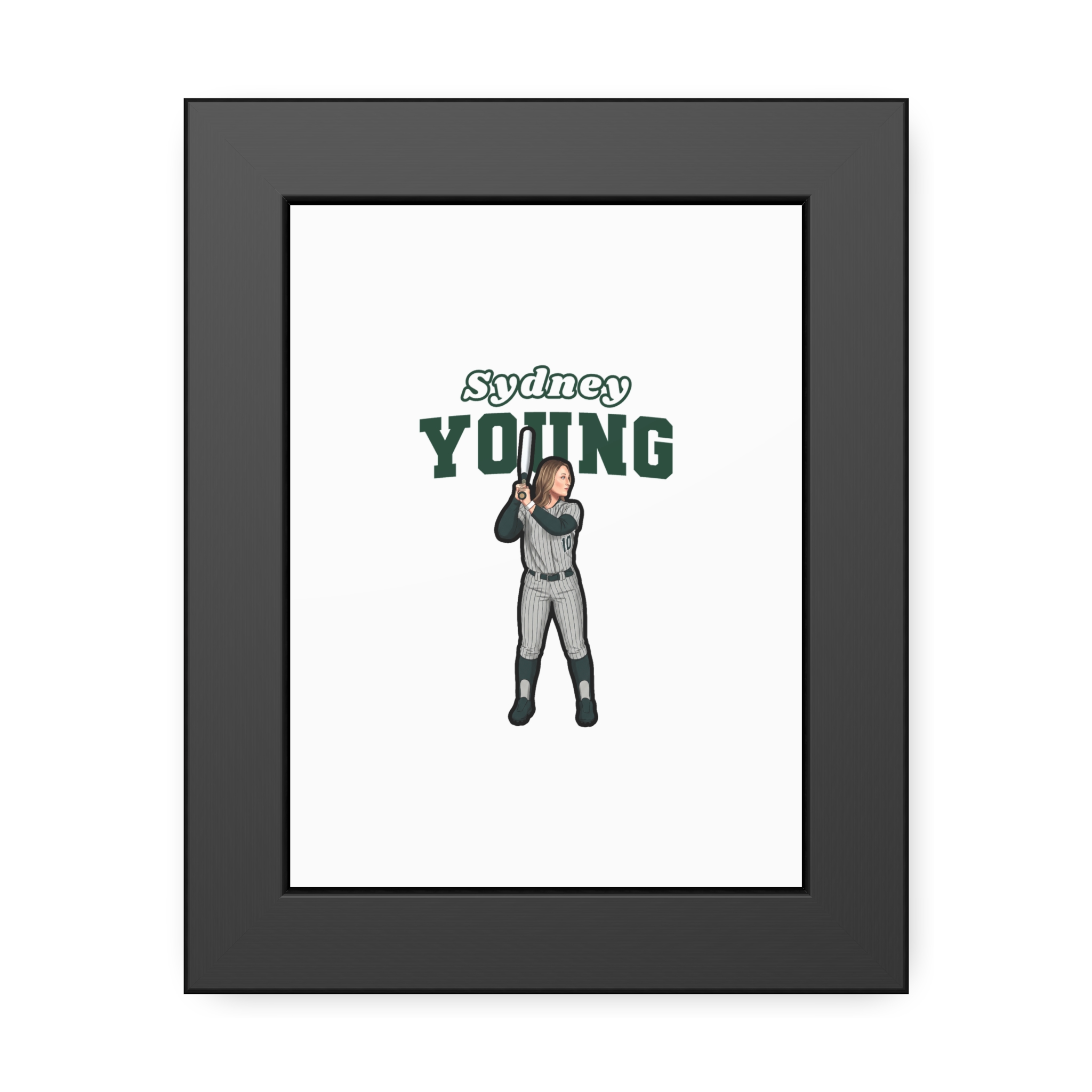 Framed Poster — character_name_arch in Black