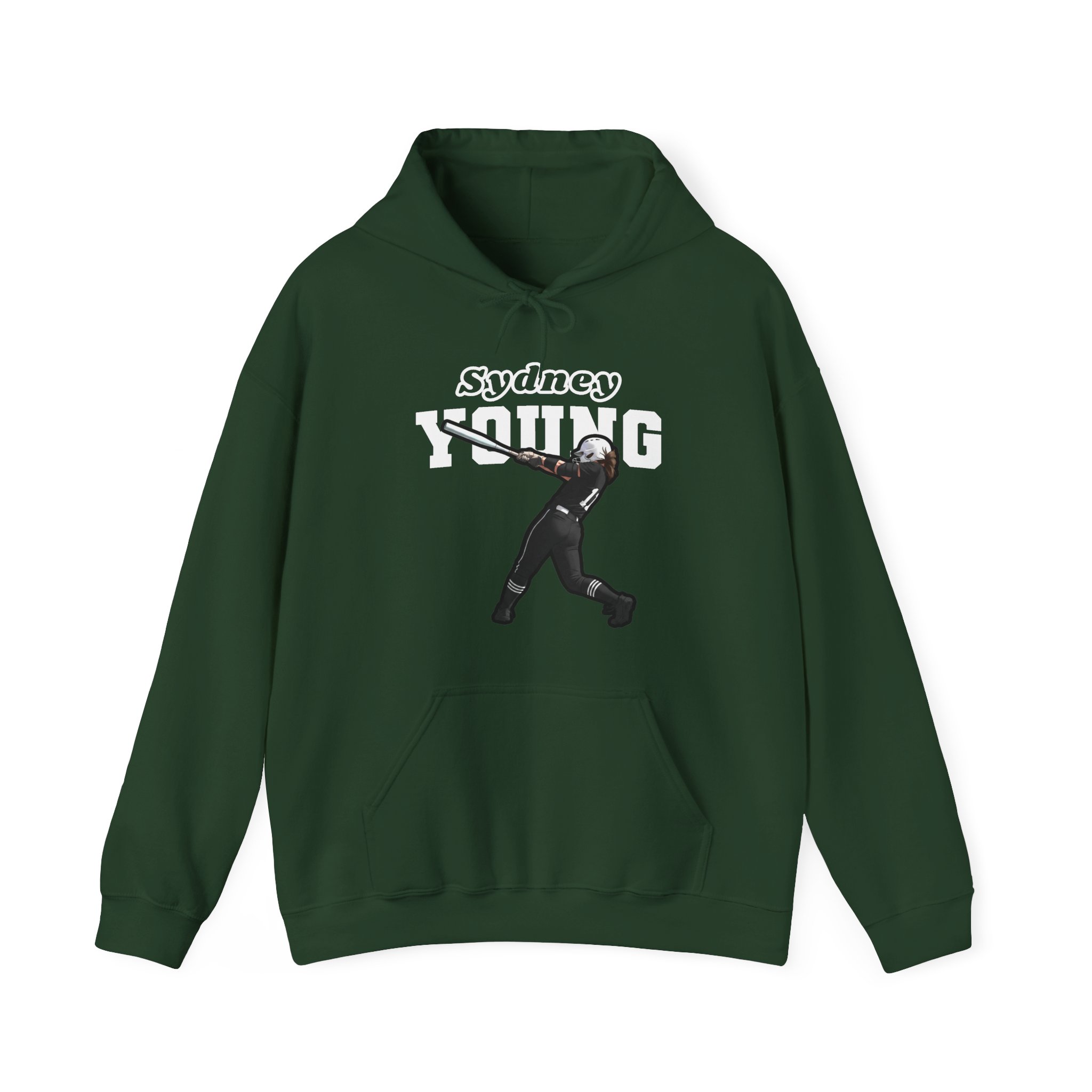 Hoodie — character_name_arch in Green
