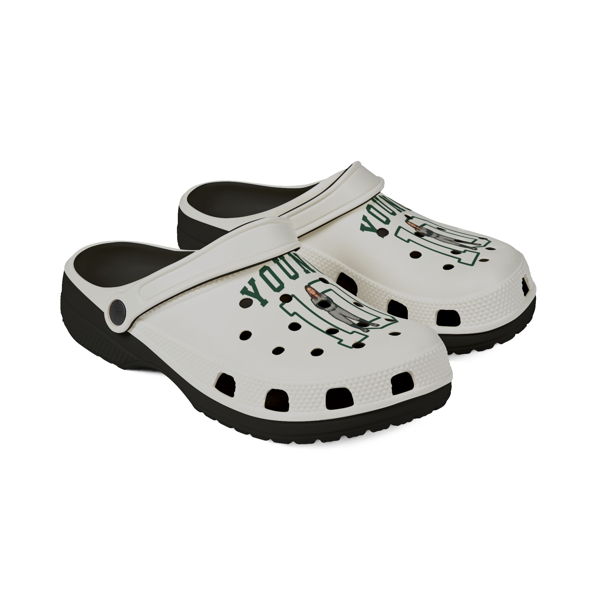Rubber Clogs — character_shirsey in Black