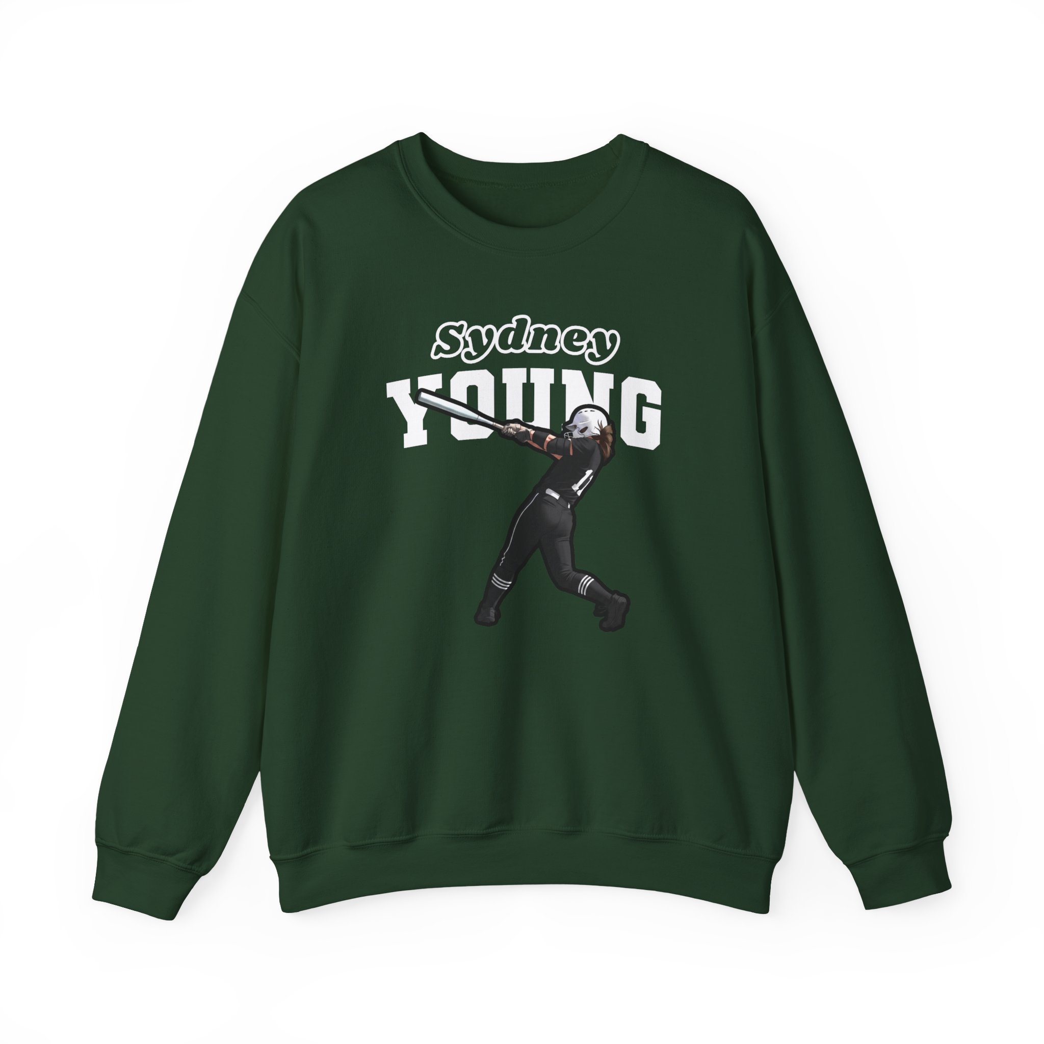 Crewneck Sweatshirt — character_name_arch in Green