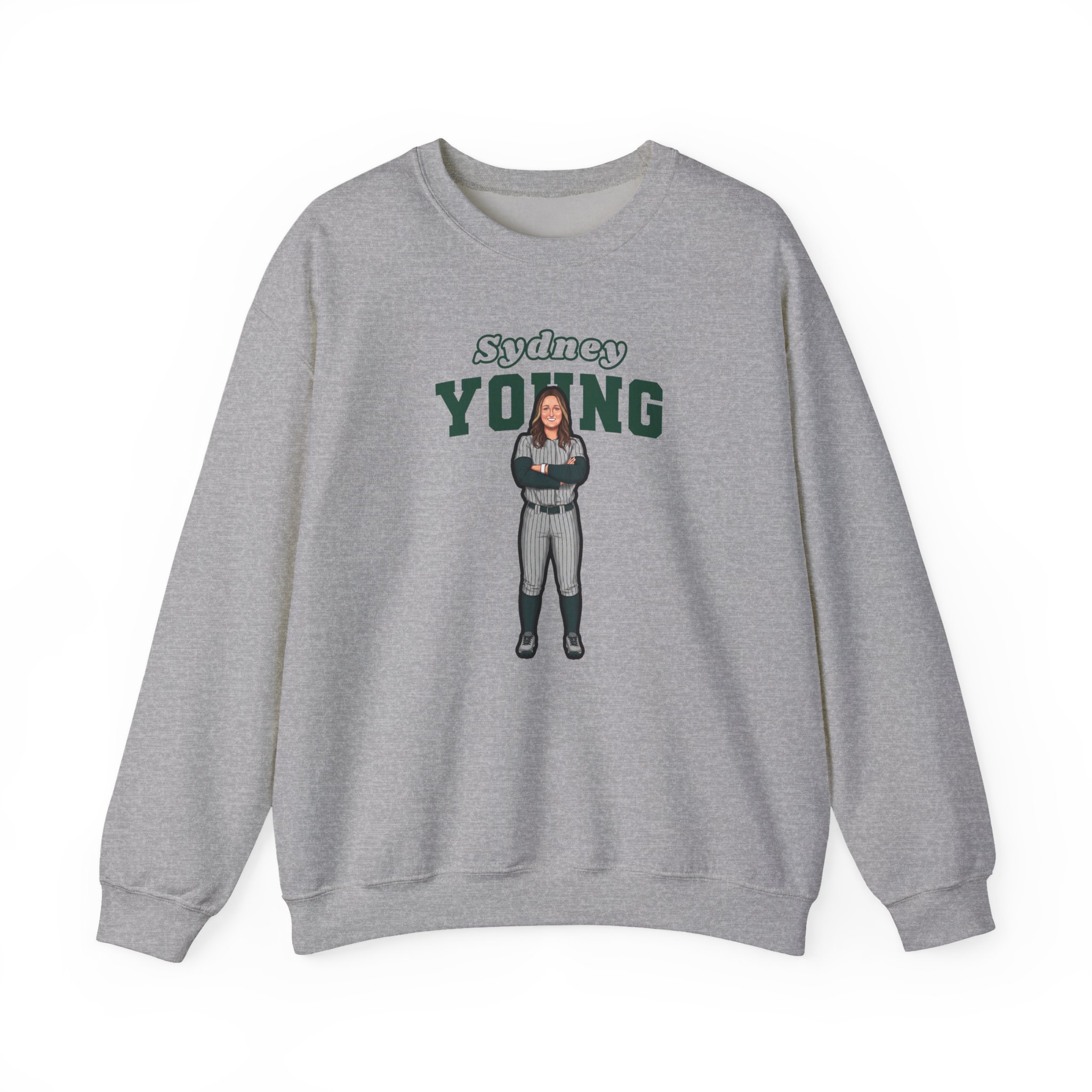 Crewneck Sweatshirt — character_name_arch in Grey