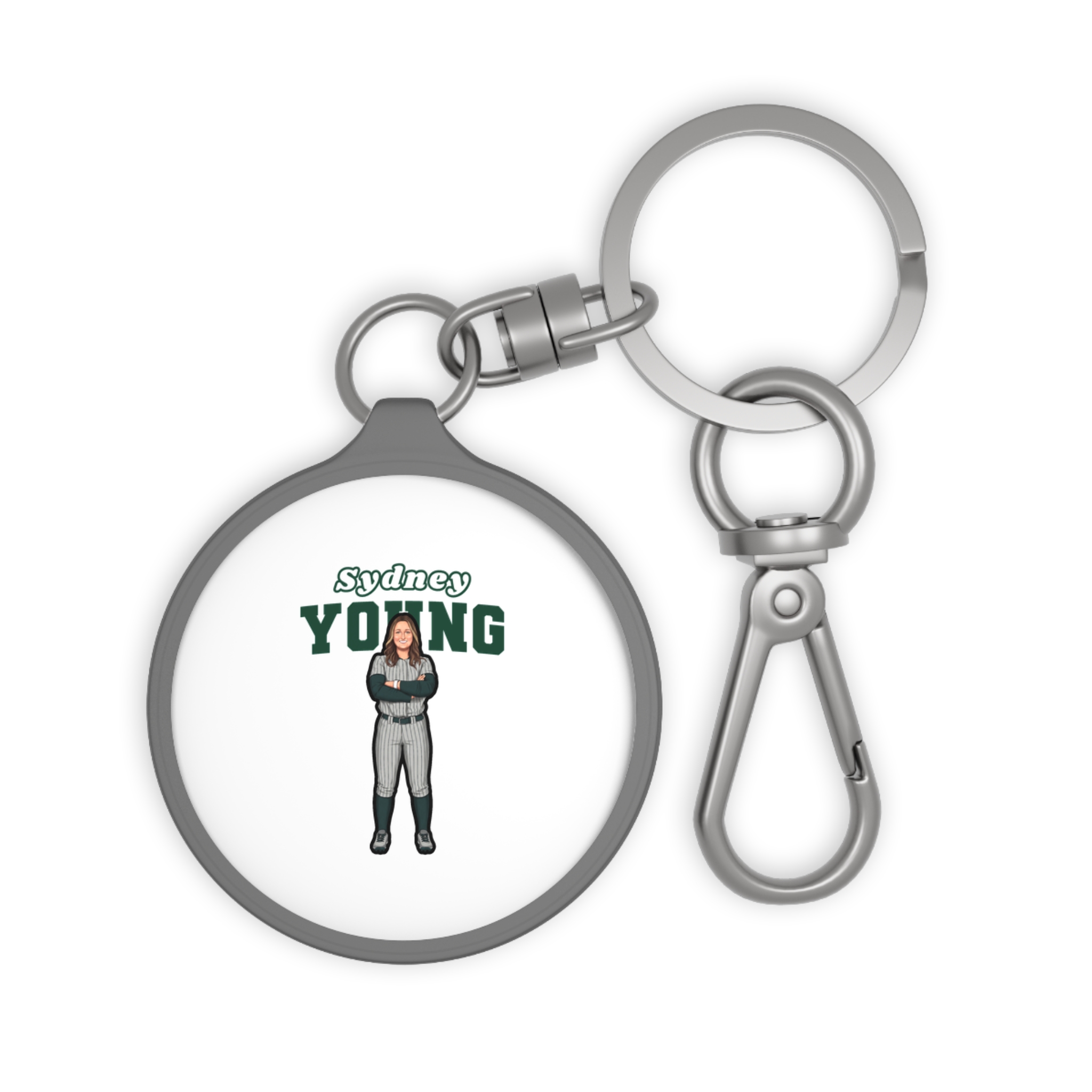 Keychain — character_name_arch in Grey