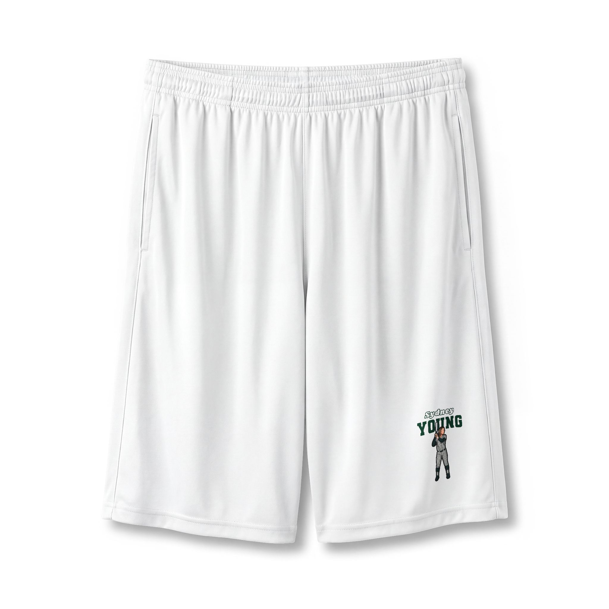 Shorts — character_name_arch in White