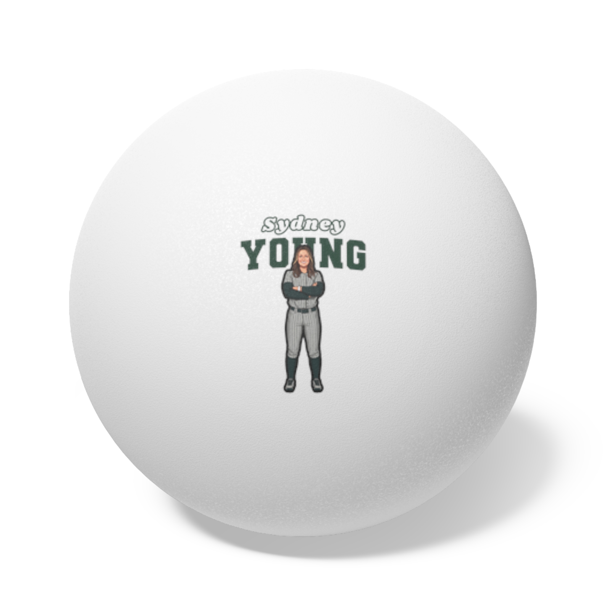 Ping Pong Balls, 6 pcs — character_name_arch in White
