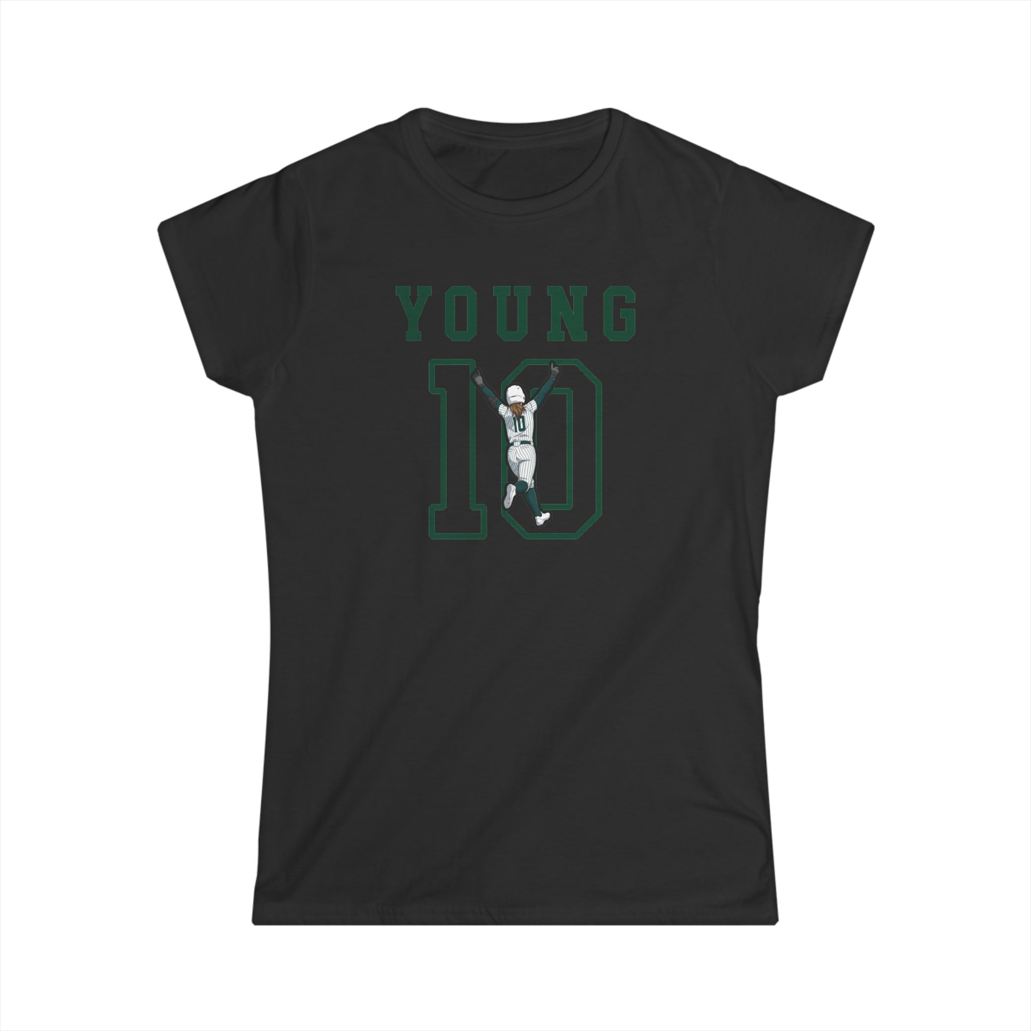 Women's Softstyle Tee — character_shirsey in Black