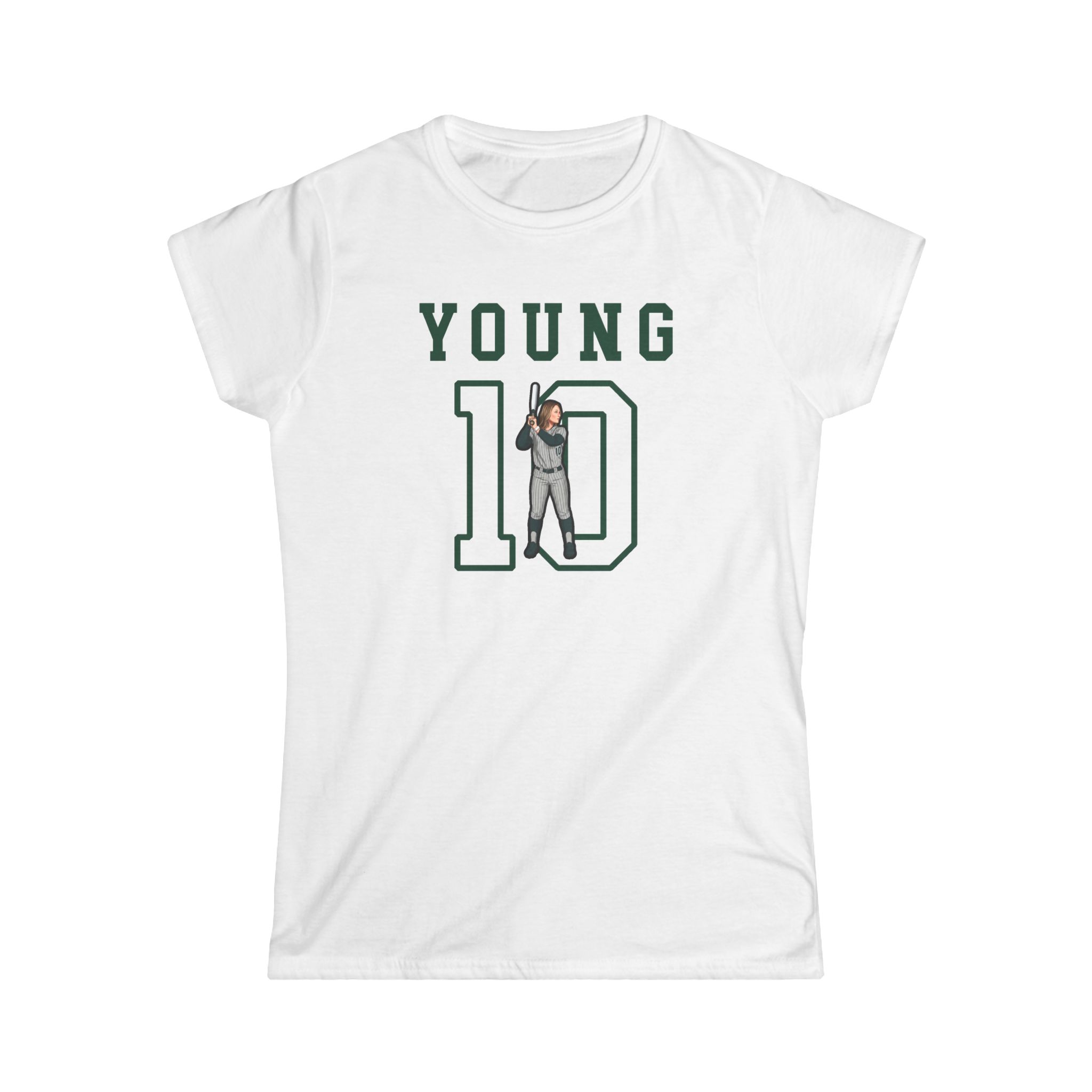 Women's Softstyle Tee — character_shirsey in White
