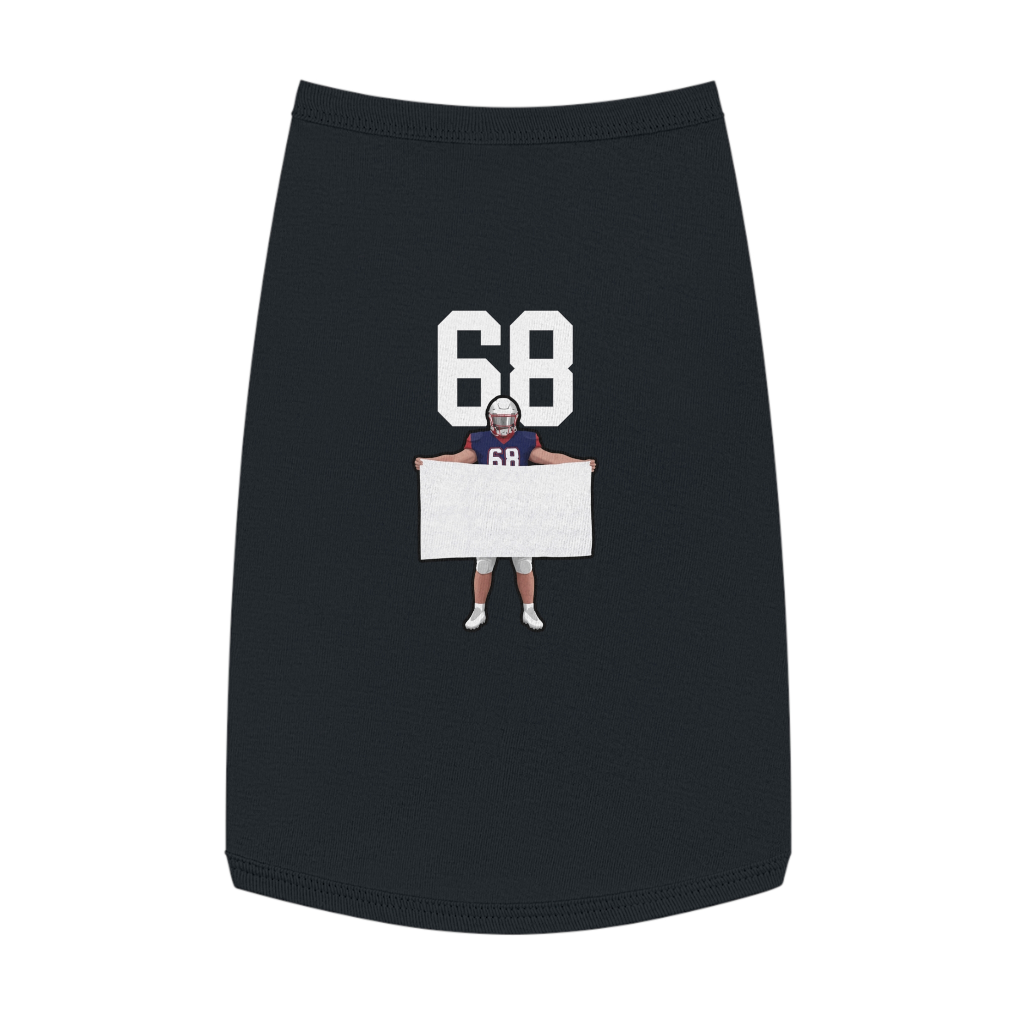 Pet Tank Top — character_number_top in Black