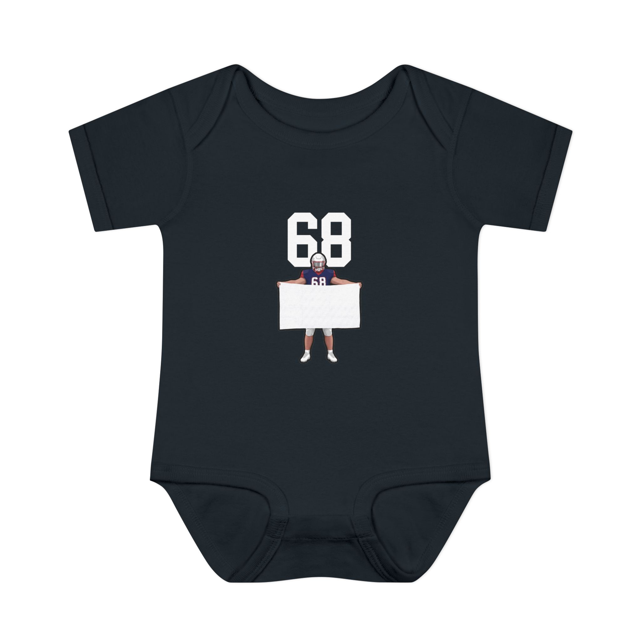 Baby Onesie — character_number_top in Black